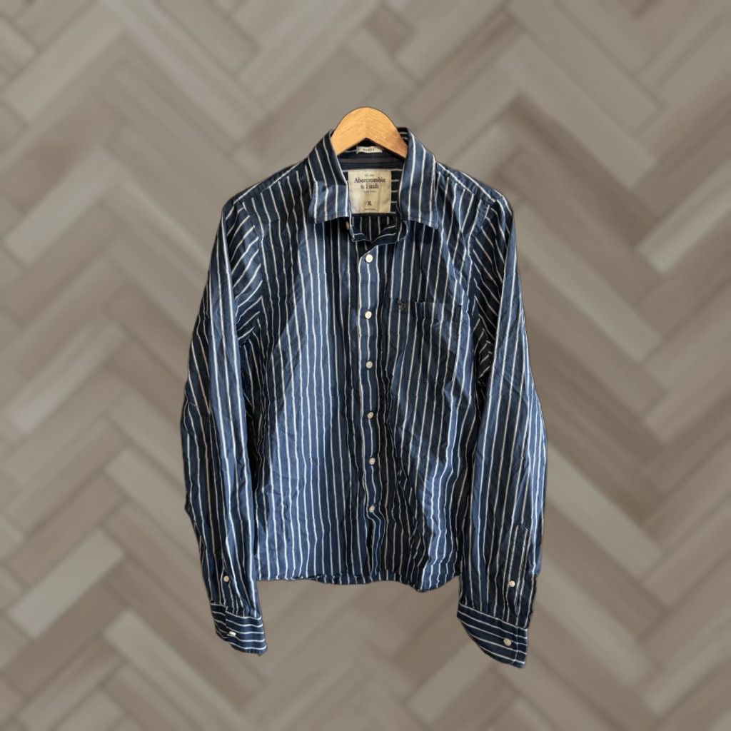 abercrombie mens dress shirts Men's Long Sleeve sleeve button Abercrombie & Fitch Abercrombie &