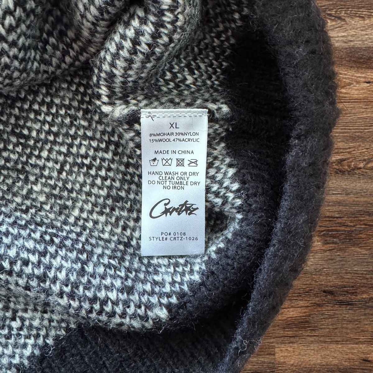 Corteiz Corteiz C Star Mohair Knit Sweater (Black) - XL Size US XL / EU 56 / 4 - 7 Thumbnail
