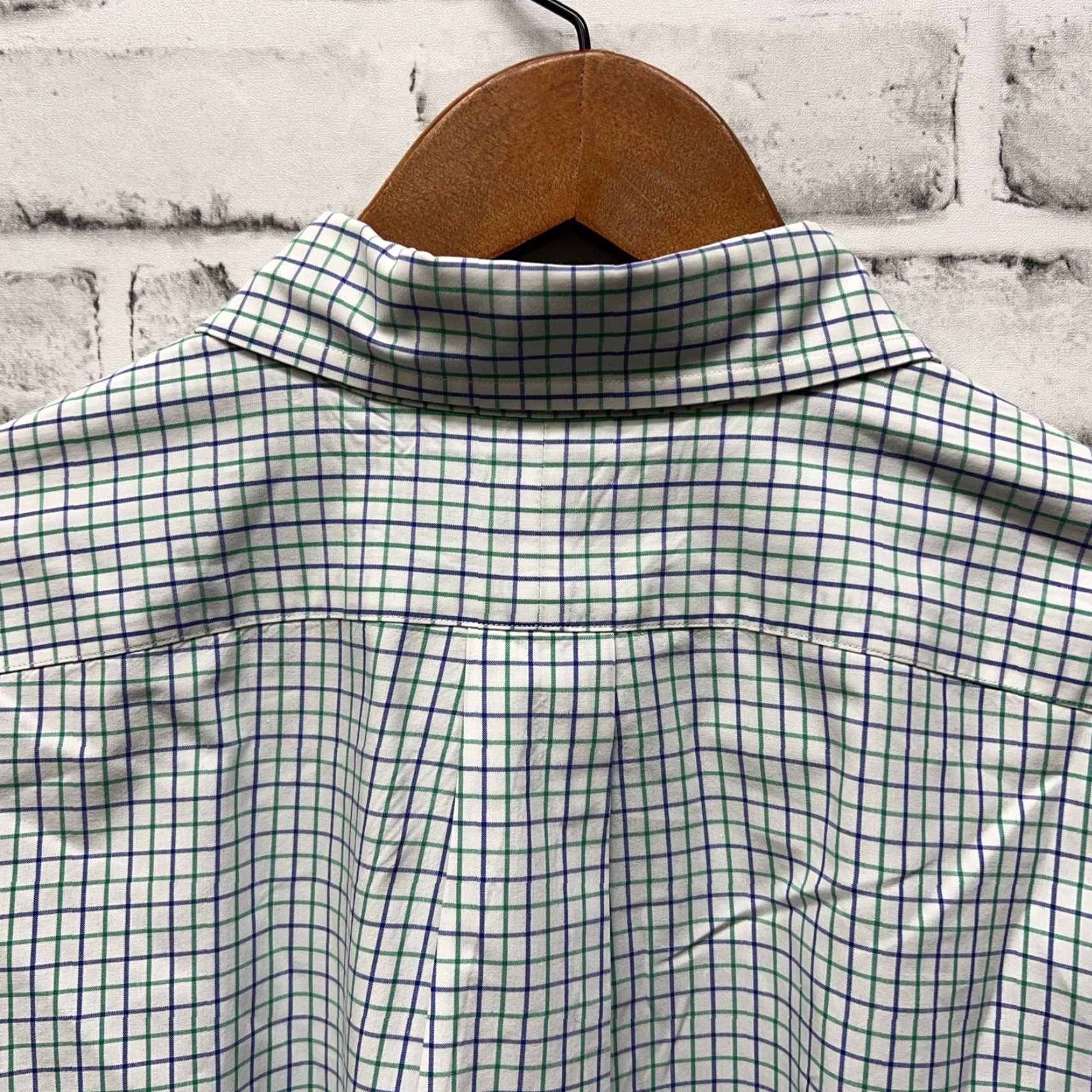 Ralph Lauren VINTAGE Ralph Lauren Classic Fit Blue Plaid Button Up Shirt Mens XL Long Sleeve Regular Fit Size US XL / EU 56 / 4 - 4 Thumbnail