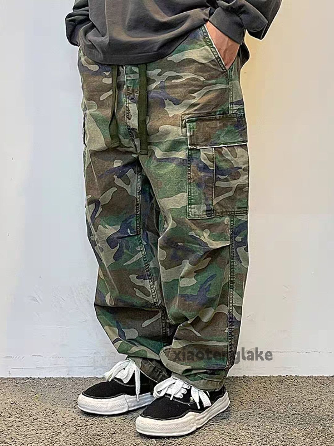 Designer × Japanese Brand × Vintage utility military loose baggy camo skate cargo pants Size US 36 / EU 52 - 1 Thumbnail