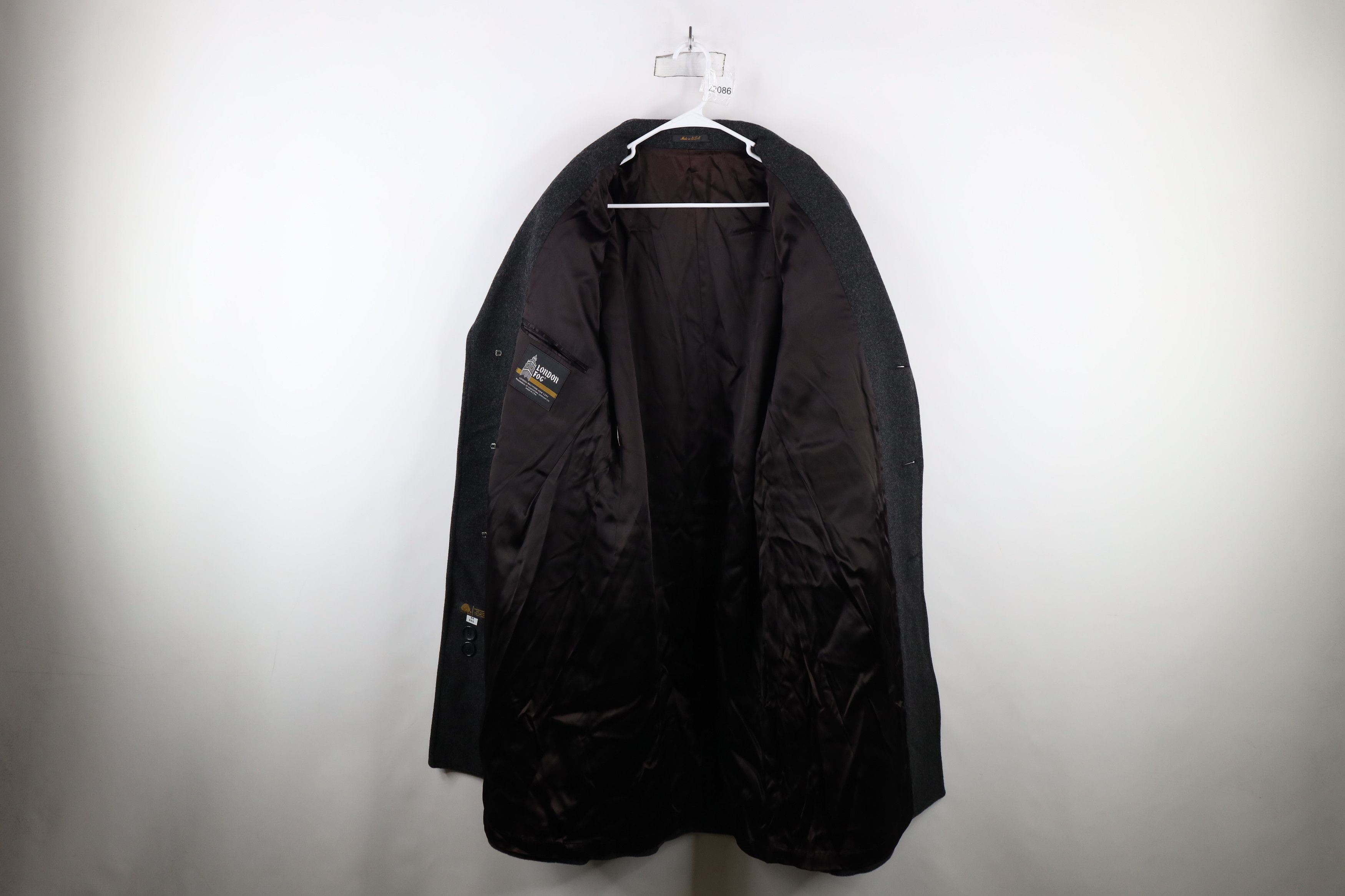 Vintage Vintage 70s Streetwear Overcoat Jacket Charcoal Gray USA Size US L / EU 52-54 / 3 - 7 Thumbnail