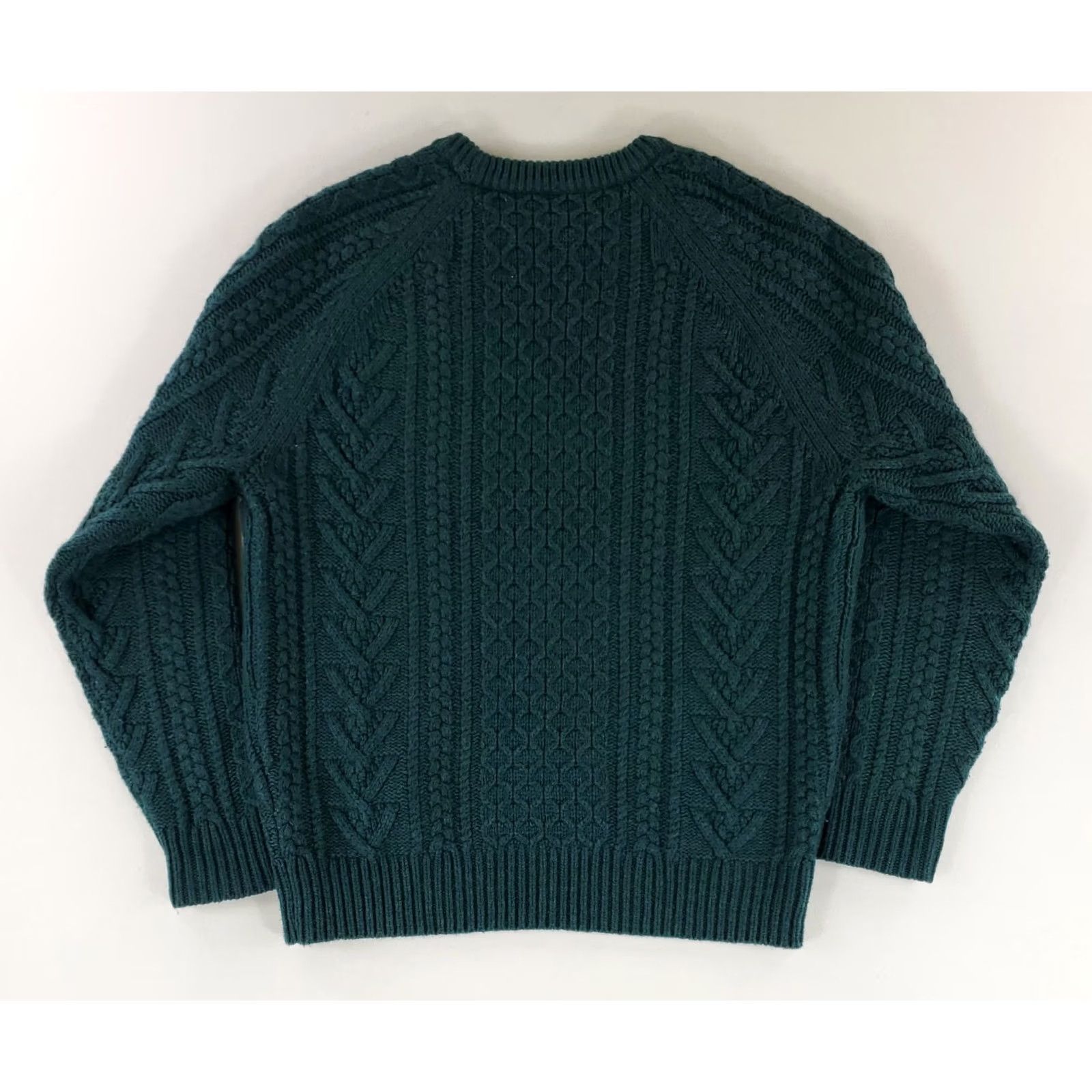 J.Crew VINTAGE J.CREW Sweater Cable Knit Wool Blend Green Blue Mens M Pullover Men Green Wool Blend Cable Knit Sweater M Size US M / EU 48-50 / 2 - 3 Thumbnail