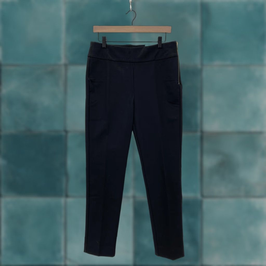 Vintage Chico's Pants Womens 1R US 8 Black So Slimming Ava Slim Leg Side Zip Stretch NWT Size 30" / US 8 / IT 44 - 1 Thumbnail