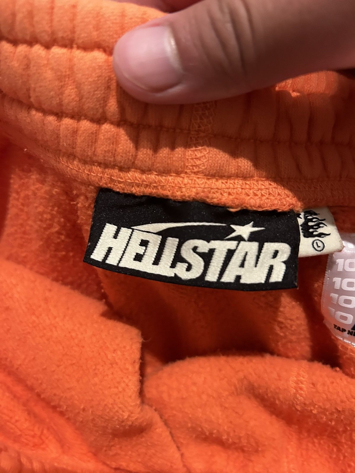 HELLSTAR *RARE HELLSTAR orange flame sweatpants cuffed Size US 36 / EU 52 - 4 Thumbnail
