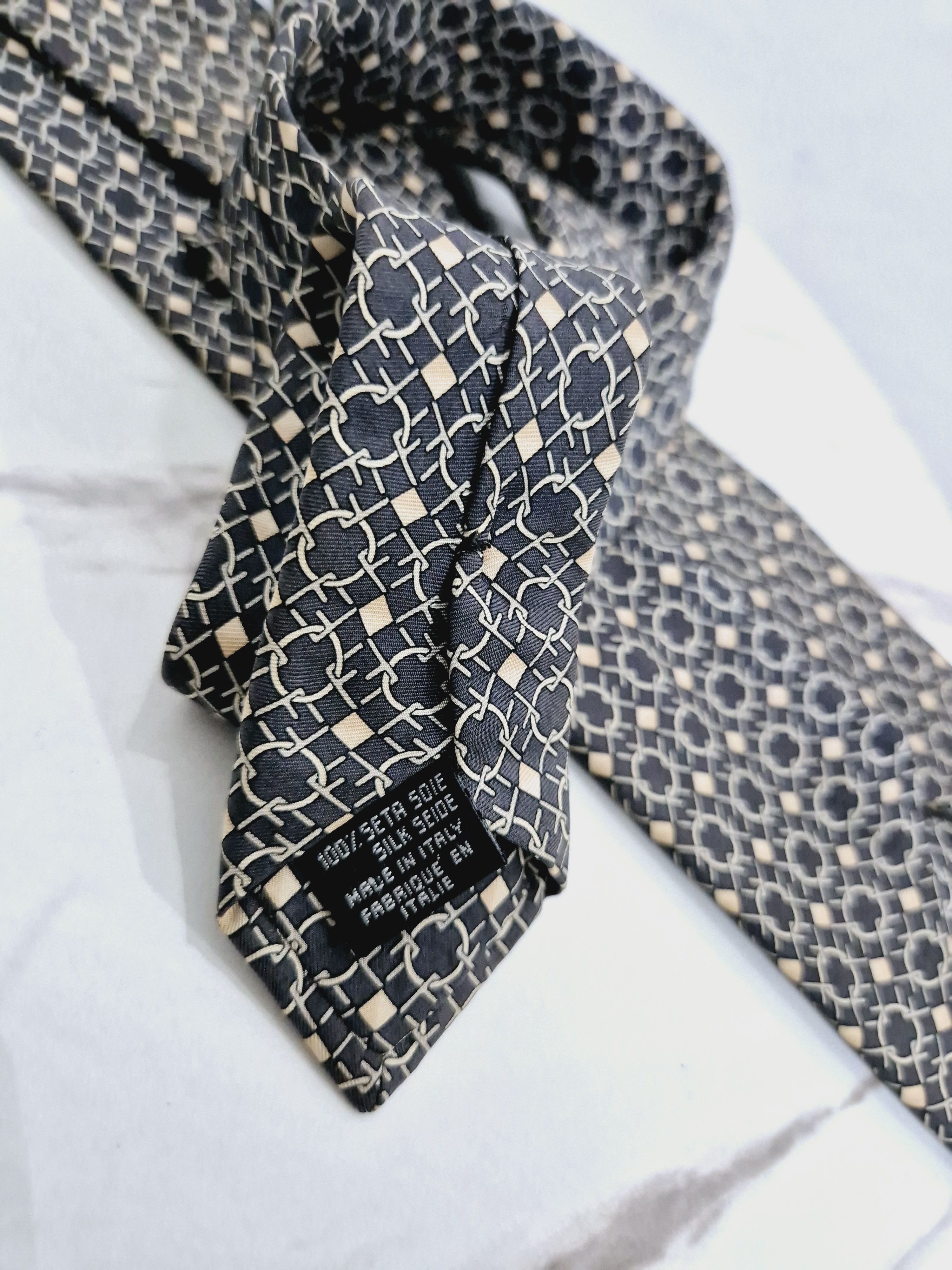 Fendi Fendi Patterned-Jackuard Silk Tie Size ONE SIZE - 5 Thumbnail