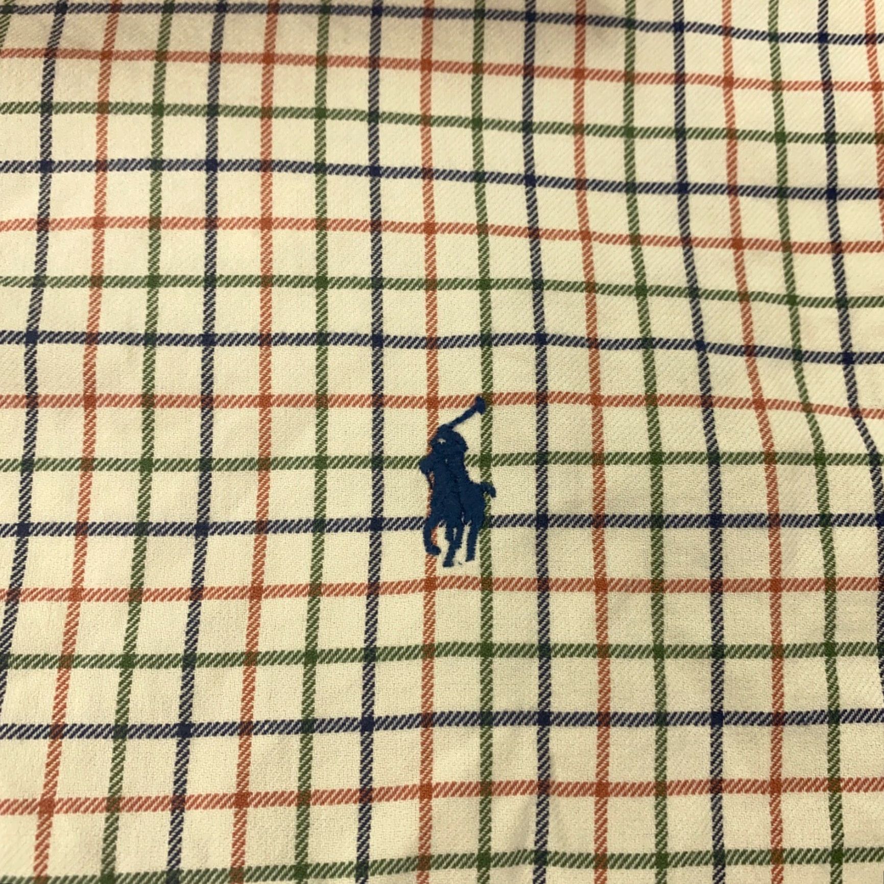 Ralph Lauren Ralph Lauren Mens Shirt Large Beige Plaid Long Sleeve Button-Up Classic Fit 100% Cotton Multicolor Size US L / EU 52-54 / 3 - 2 Thumbnail