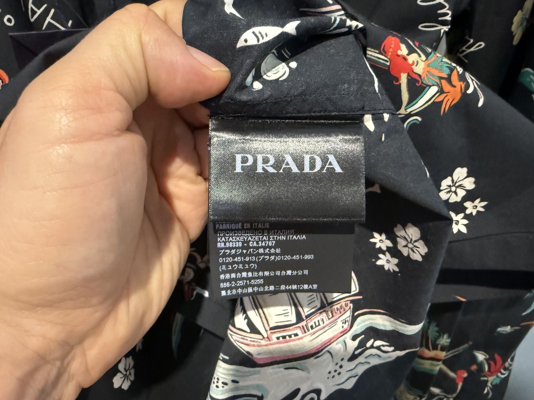 Prada Shirt Aloha Print Size US L / EU 52-54 / 3 - 4 Thumbnail