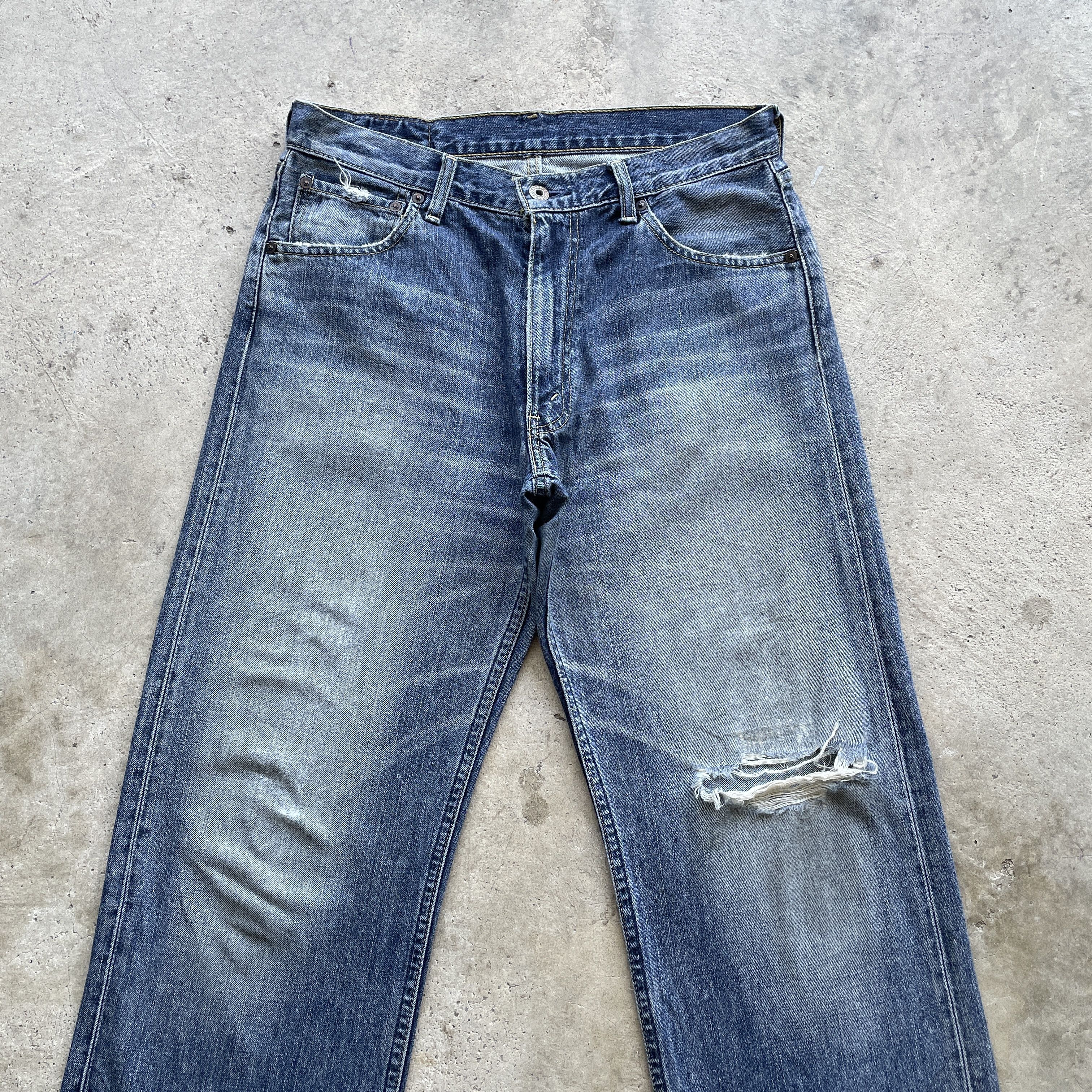 Levi's W32 Vintage Levi’s 503 Faded Denim Distressed Jeans Pants Size US 32 / EU 48 - 4 Thumbnail