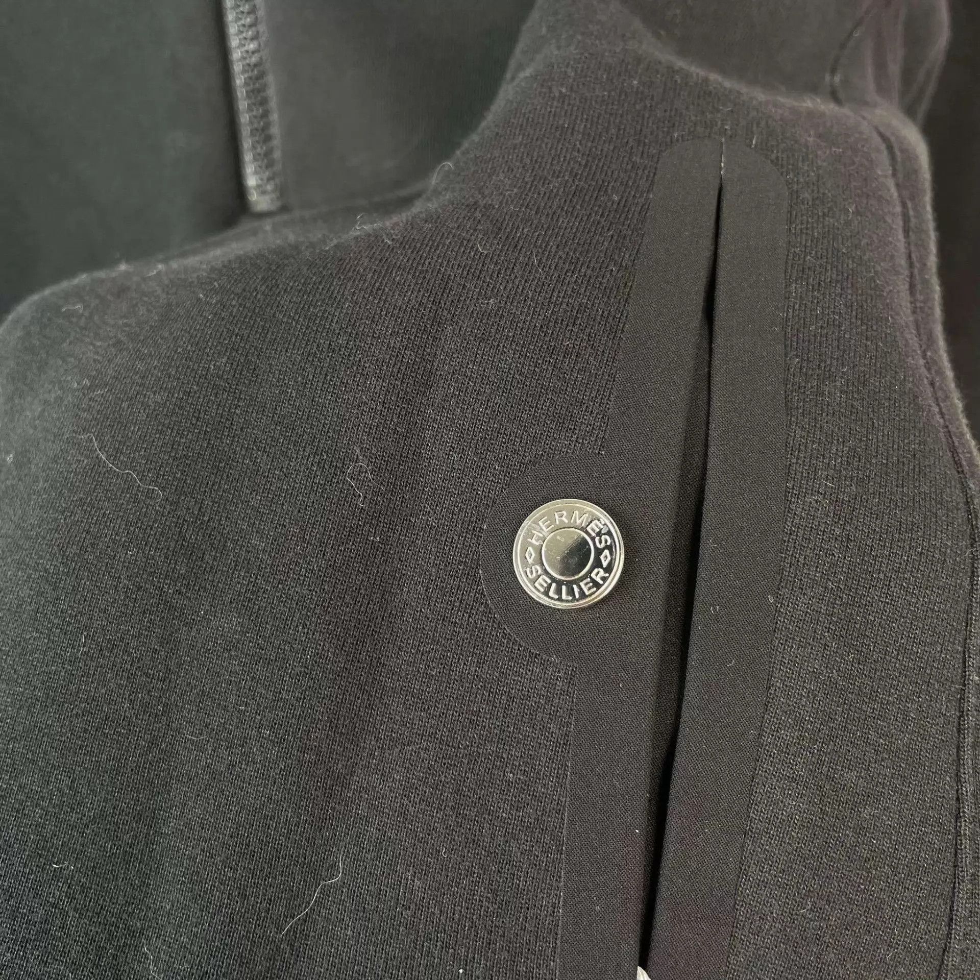 Hermes Hermès Cotton Fleece Sweatshirt Black M Size M / US 6-8 / IT 42-44 - 8 Thumbnail