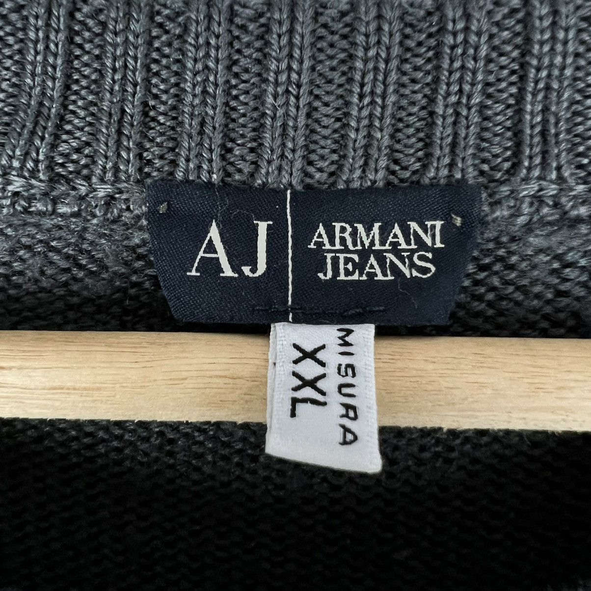 Armani Armani Jeans Knitted Sweater Oversized Y2K Size US XXL / EU 58 / 5 - 4 Thumbnail