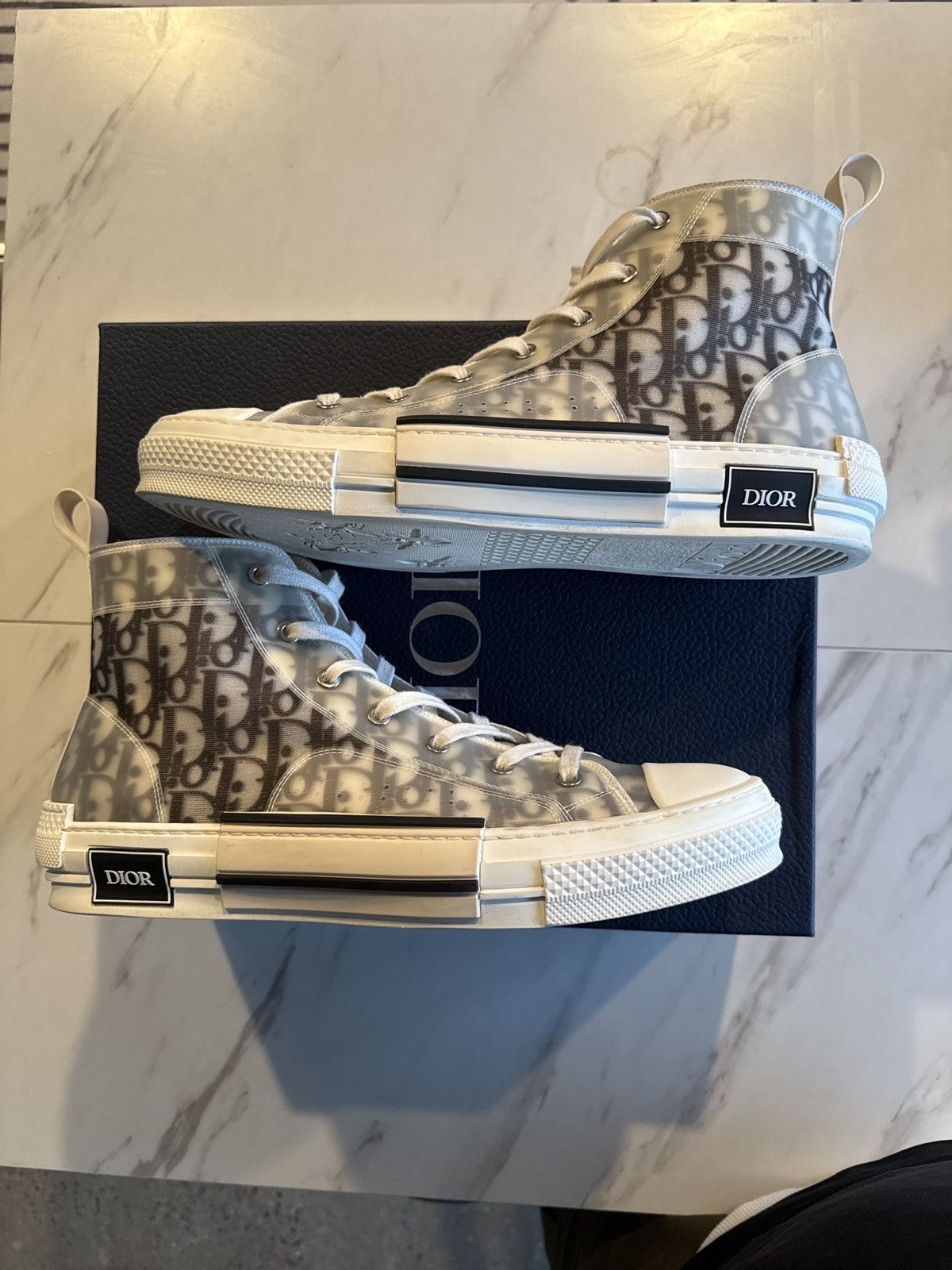 Dior Dior B23 Oblique Hi-Top Sneaker | Grailed