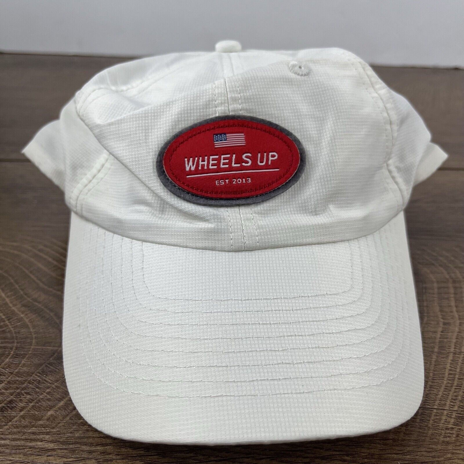Other Wheels Up Hat White Cap Hat Wheels Up USA Flag Adjustable Ha Size ONE SIZE - 4 Thumbnail