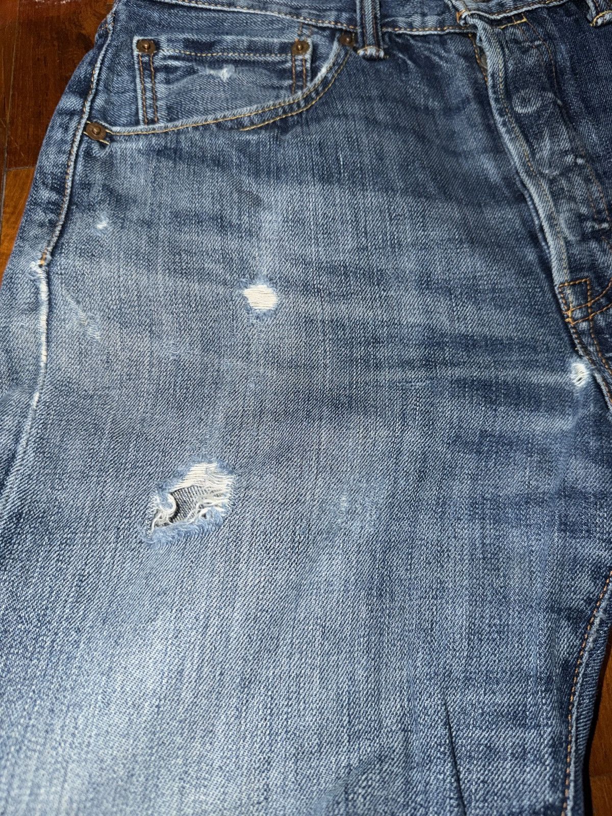 Levi's Vintage Levis 501 Button Fy Distressed Denim Size US 32 / EU 48 - 5 Thumbnail