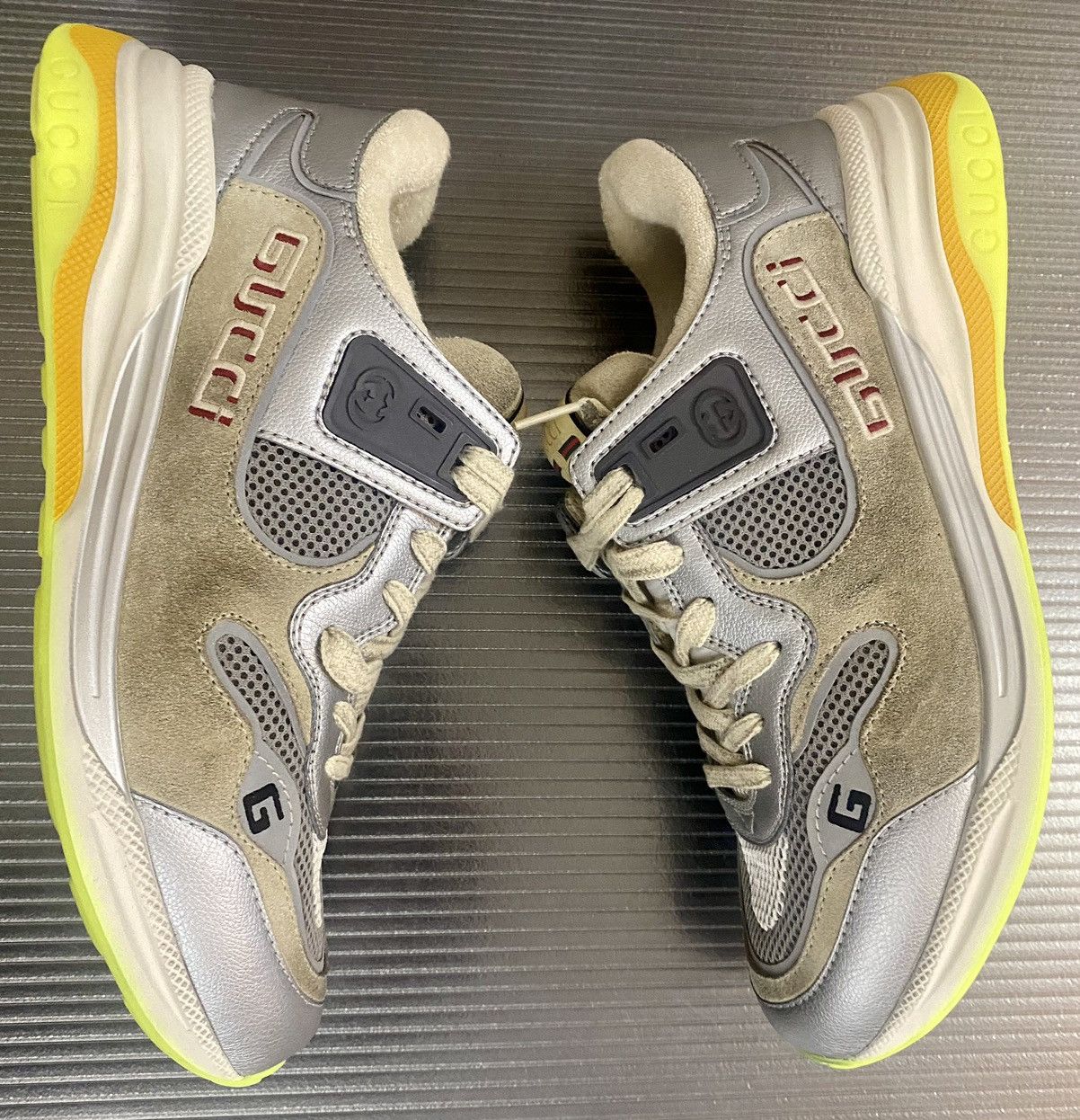 Gucci Gucci 🇮🇹 Lavaredo Fab grey Ultrapace sneakers 9uk NEW Size US 10 / EU 43 - 5 Thumbnail