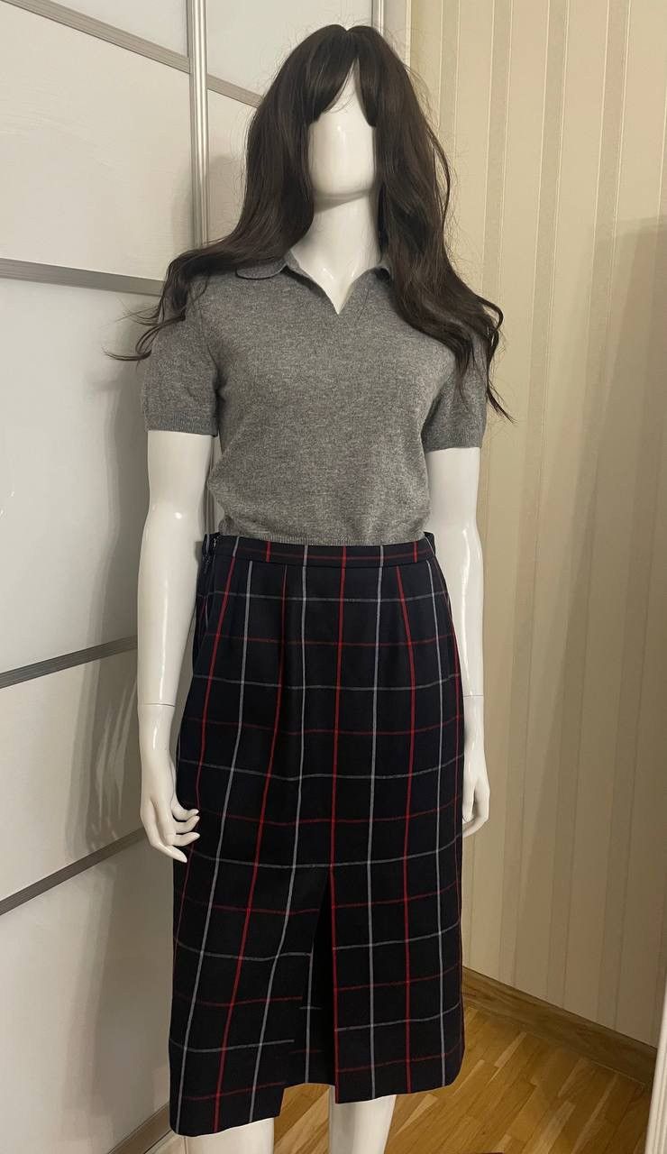 Burberry Vintage Burberry Skirt Wool Nova Check Size M Size 30" / US 8 / IT 44 - 1 Thumbnail
