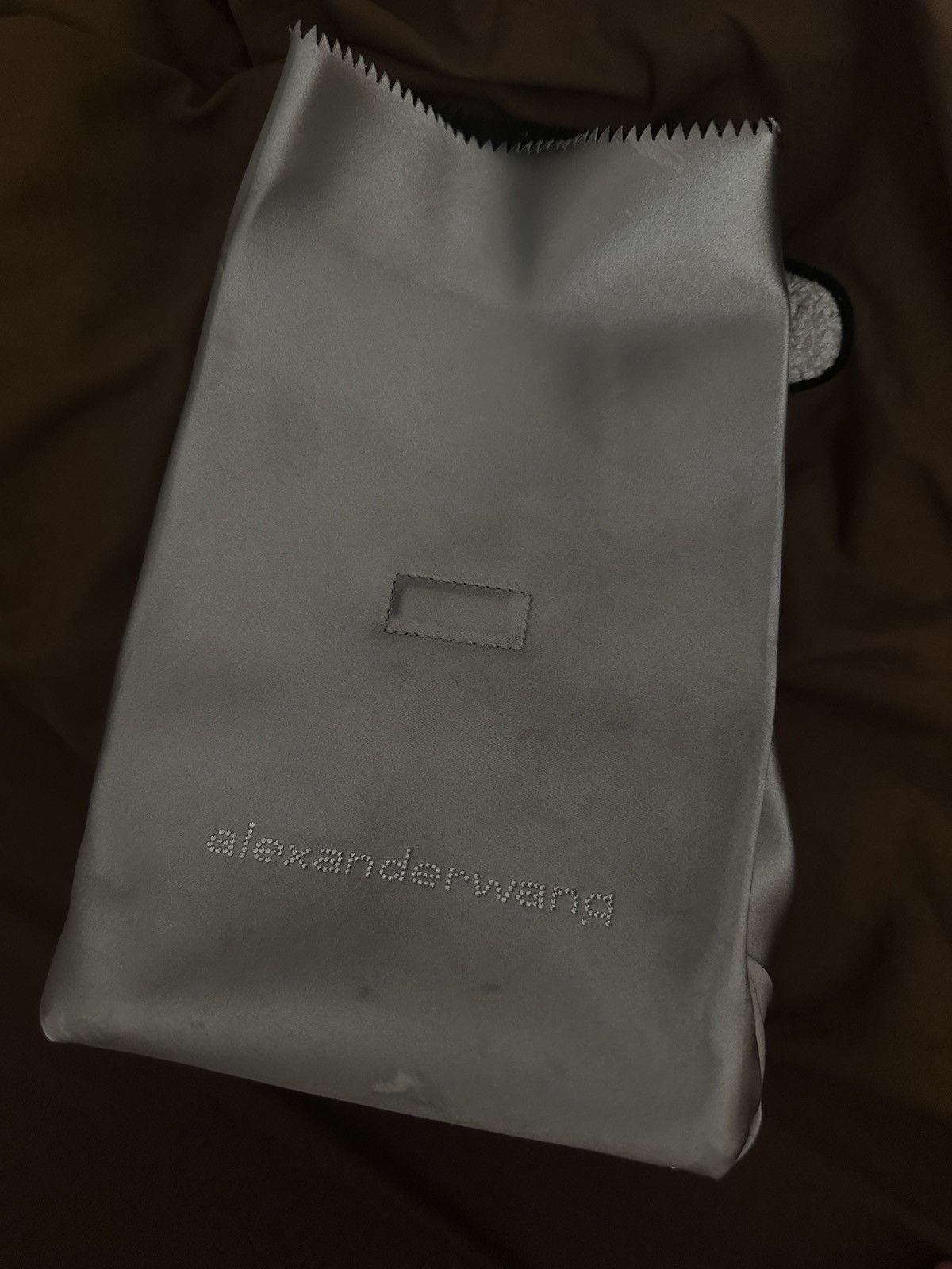 Alexander Wang Alexander Wang Satin Pouch Bag Silver Size ONE SIZE - 9 Thumbnail