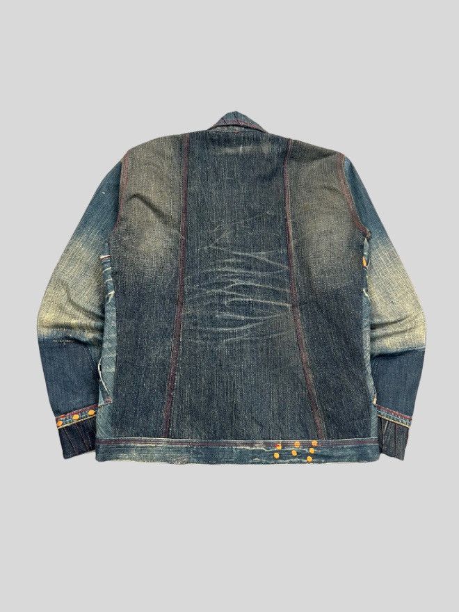 Other Vintage custom 1 of 1 embroidery denim jacket Size S / US 4 / IT 40 - 2 Thumbnail
