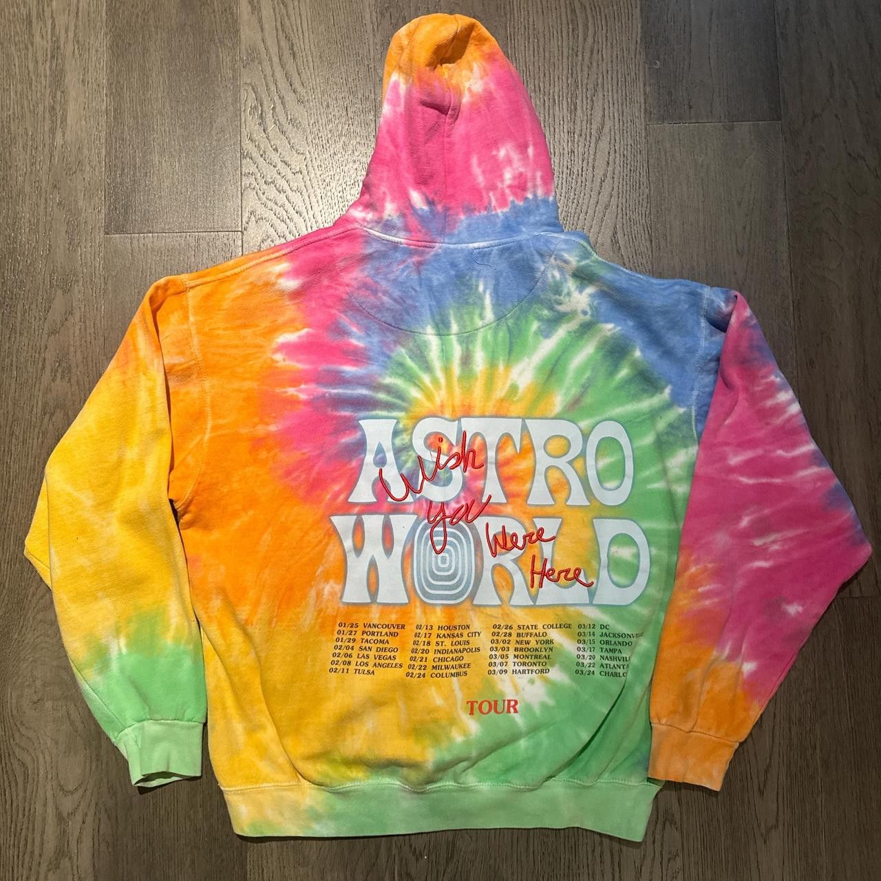 TRAVIS SCOTT ASTROWORLD TOUR XL SIZE ‘WISH YOU WERE HERE’