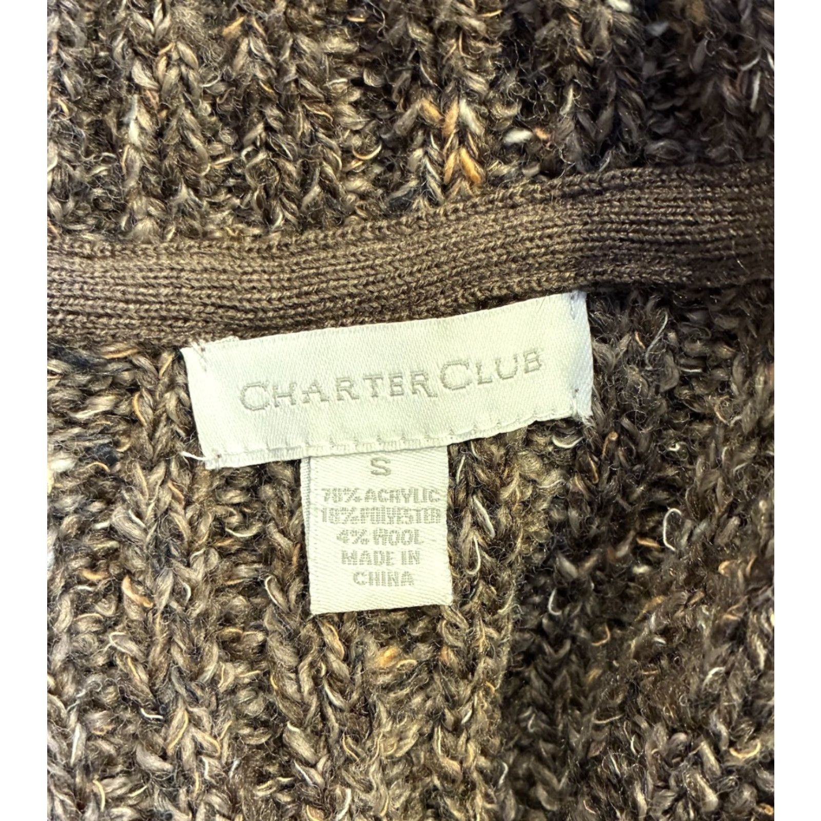 Charter Club Charter Club Sweater Women’s Small Flecked Yarn Knit Quarter Zip Cabincore Ski Size S / US 4 / IT 40 - 5 Thumbnail