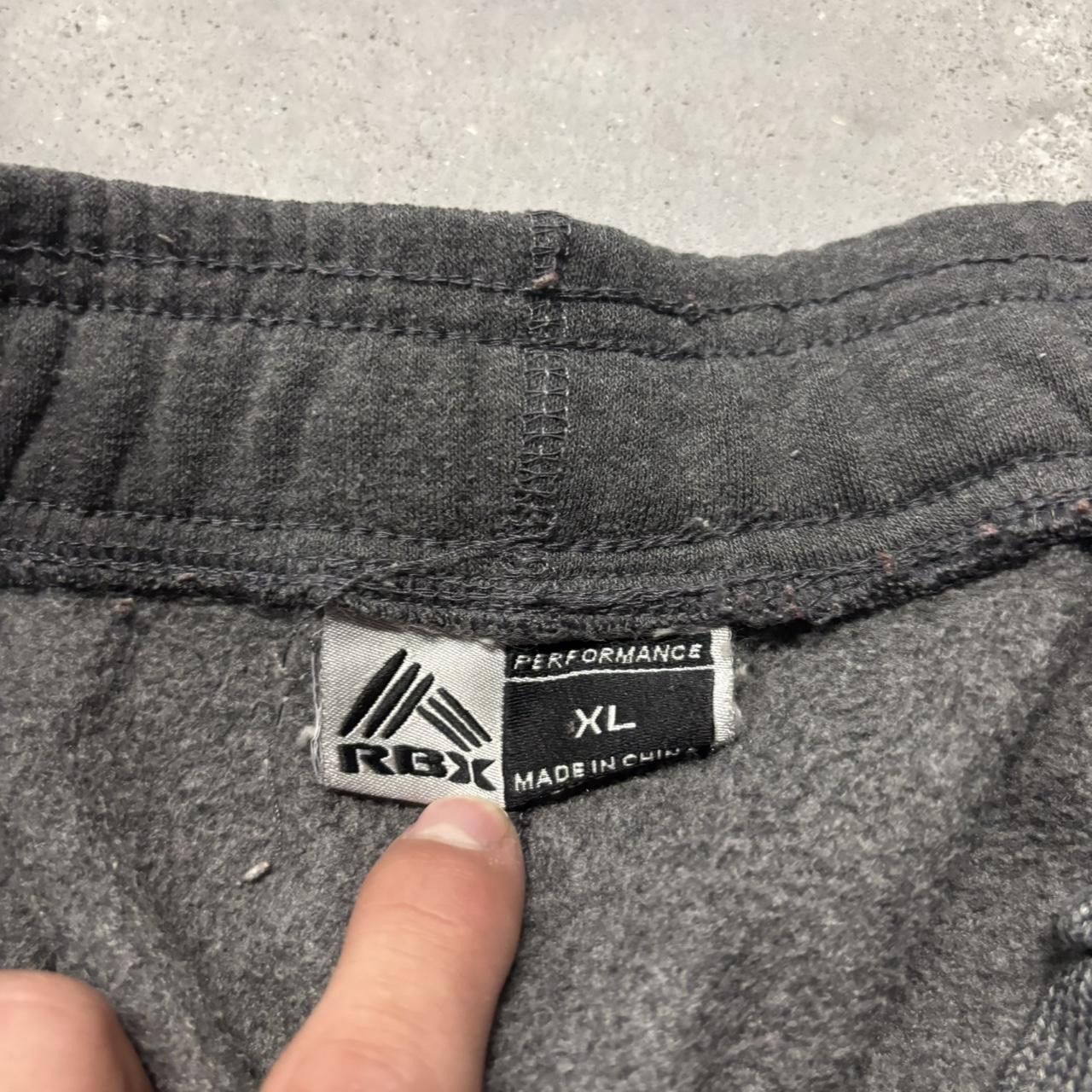 Japanese Brand × Vintage Crazy Vintage Y2K/2000s Baggy Dark Grey Streetwear Skater Cargo Sweatpants! Size US 34 / EU 50 - 6 Thumbnail