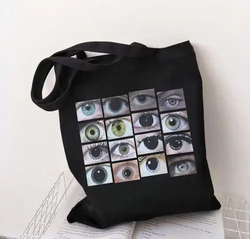 VIBE Eye Tote Shoulder Black Bag Size ONE SIZE - 5 Thumbnail