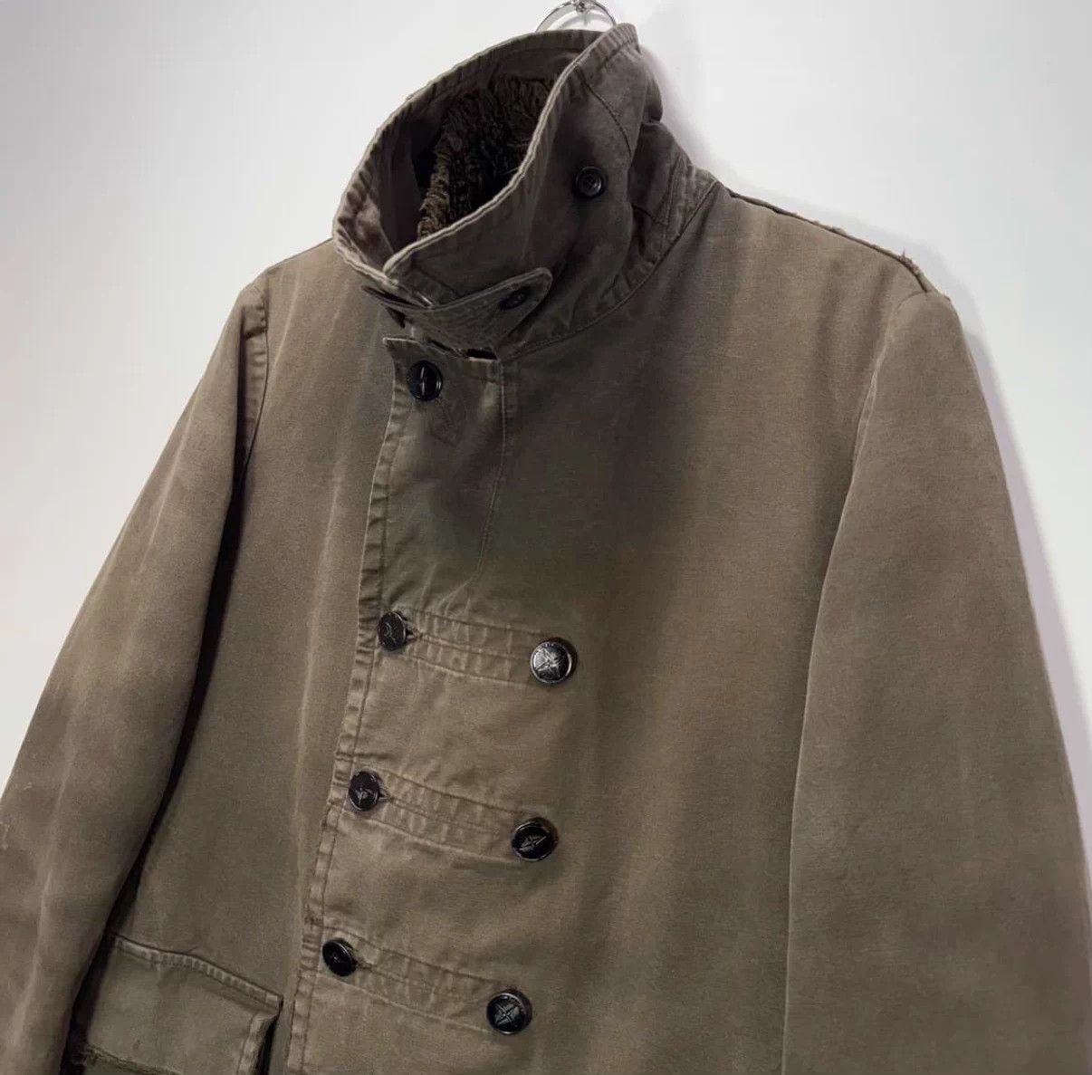 Stone Island Stone Island 90s Washed Distressed Cotton Jacket Size US M / EU 48-50 / 2 - 2 Thumbnail