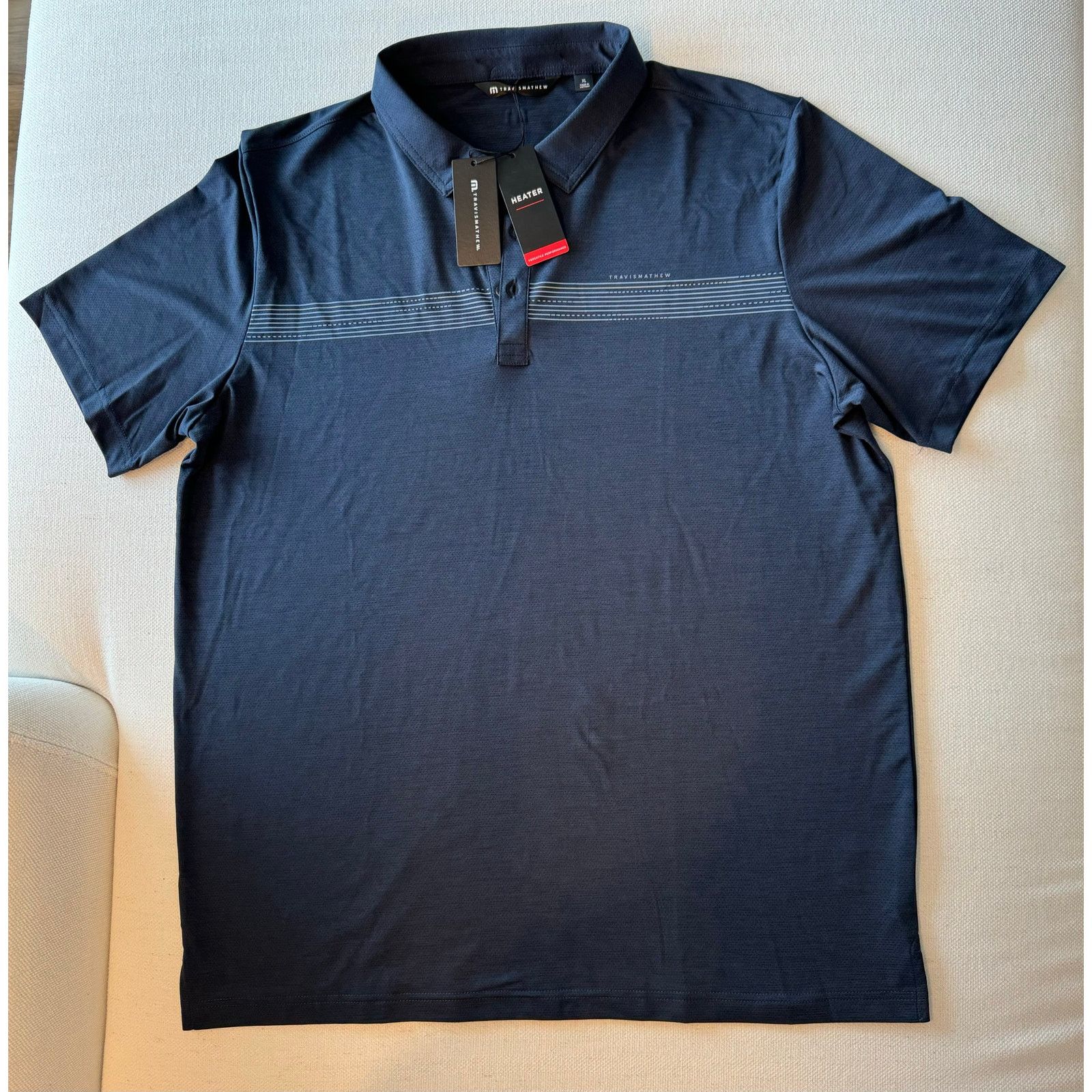 TravisMathew Travis Mathew Polo - Men’s (XL) Navy Size US XL / EU 56 / 4 - 1 Thumbnail