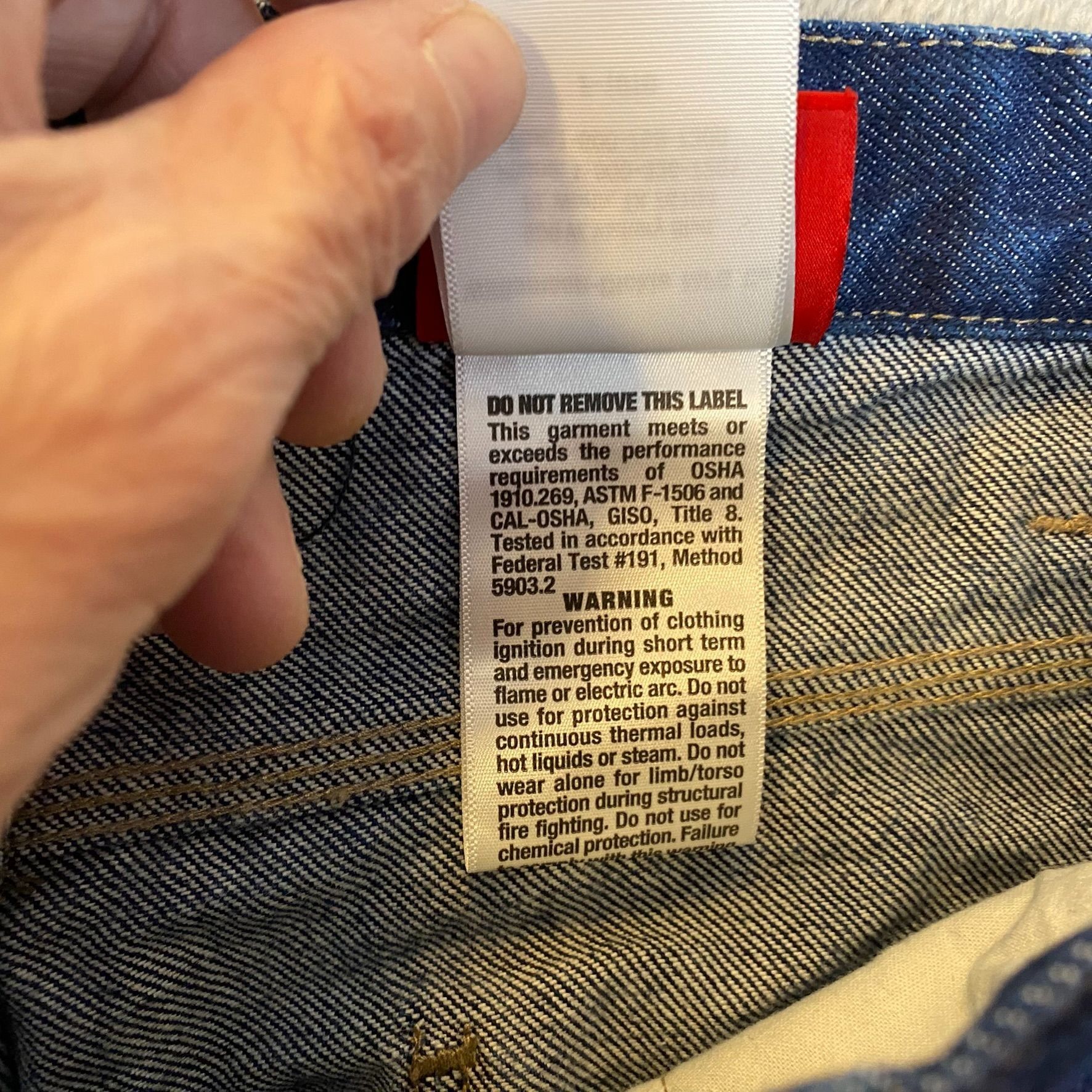 Dickies Dickies Mens Jeans Size 36X32 Relaxed Fit Flame-Resistant Bl Size US 36 / EU 52 - 11 Thumbnail