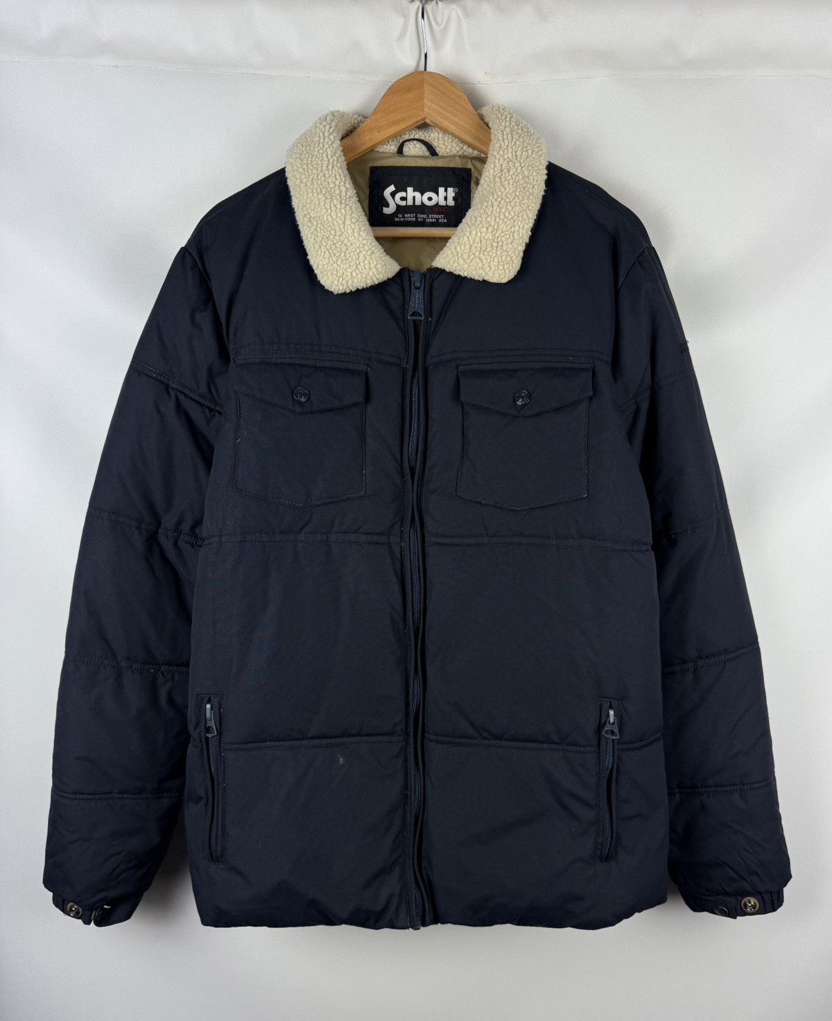 Schott Schott NYC Men’s Down Puffer Jacket Size XL USA Size US XL / EU 56 / 4 - 1 Thumbnail