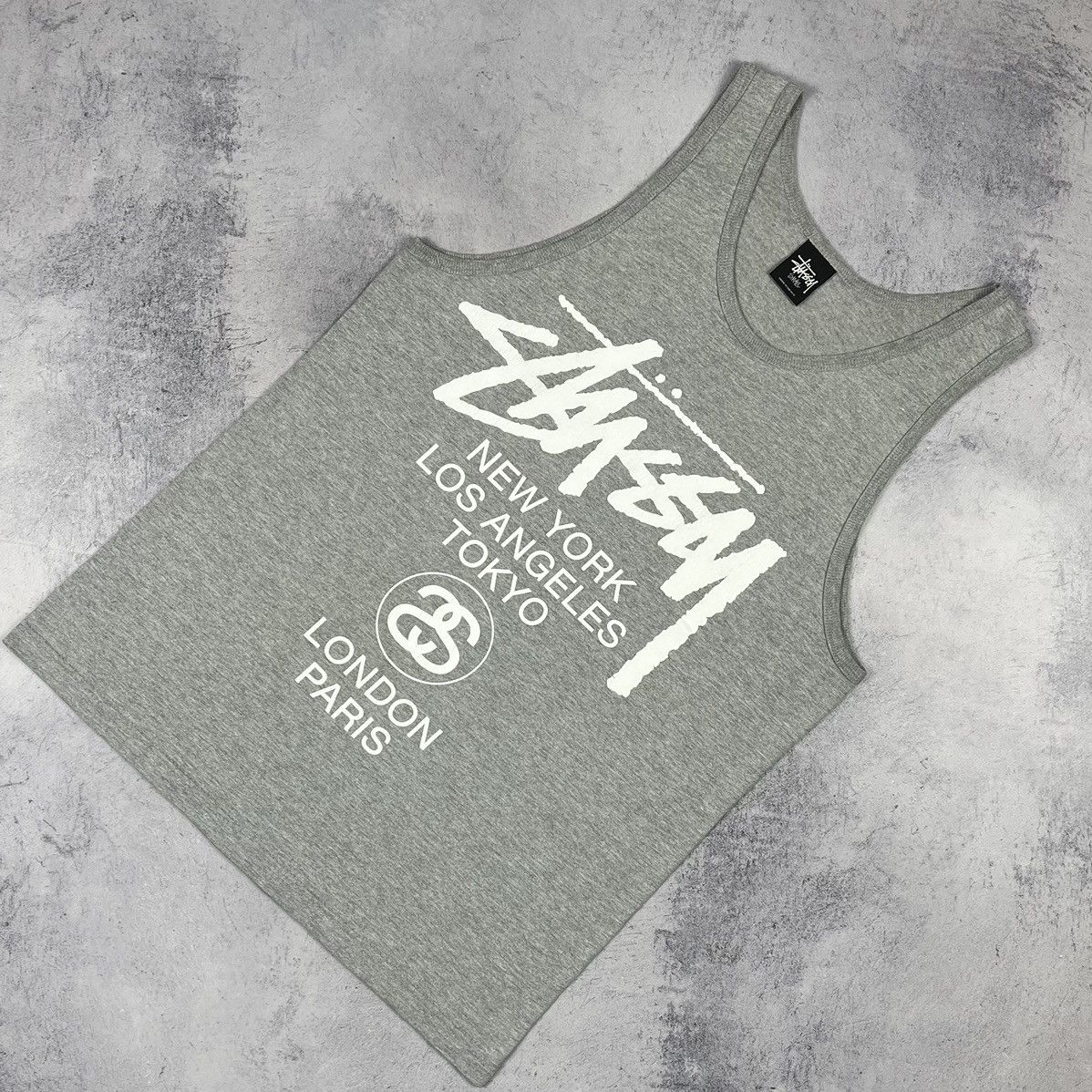 Stussy Vintage Stussy big logo y2k graffiti tank top 00’s Size US S / EU 44-46 / 1 - 1 Thumbnail