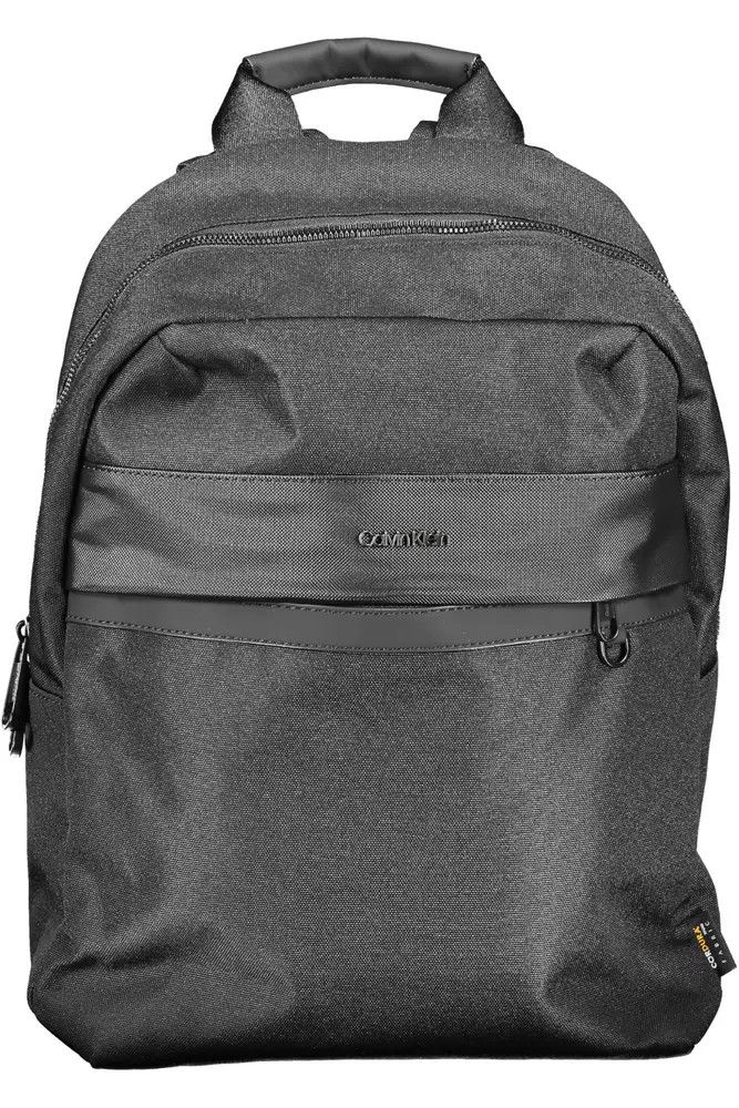 Calvin Klein Black Polyester Men Men's Backpack Size ONE SIZE - 1 Thumbnail