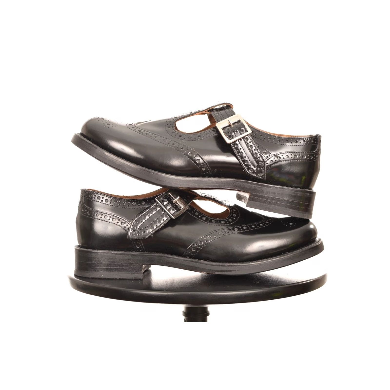 Grenson Grenson Gia Womens Mary Jane Sandals Black Gloss 213088 Size 5 Size US 8 / IT 38 - 5 Thumbnail