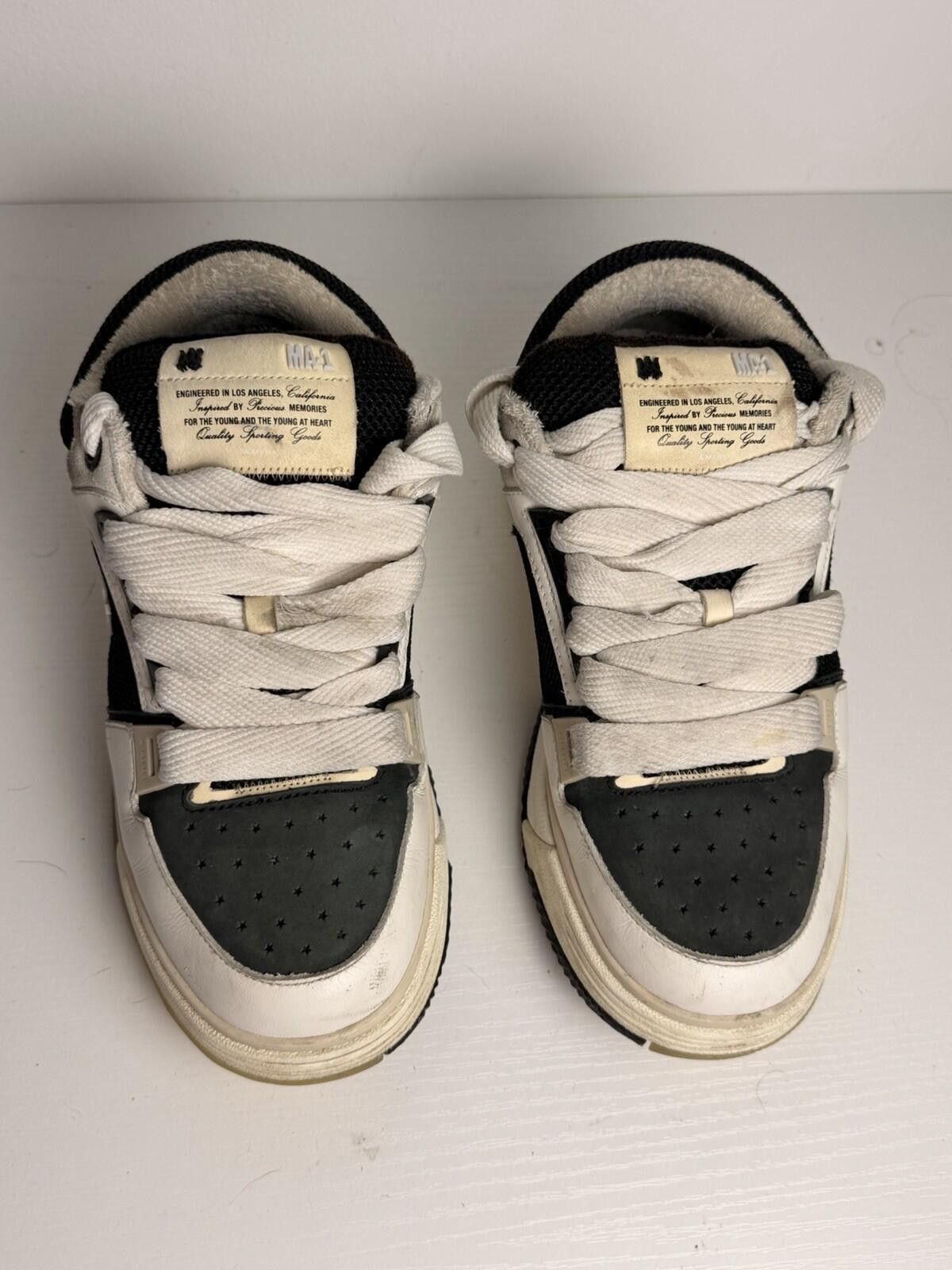 Amiri Amiri MA-1 Low-Top Sneakers Black/White SZ 8 Good Size US 8 / EU 41 - 2 Thumbnail