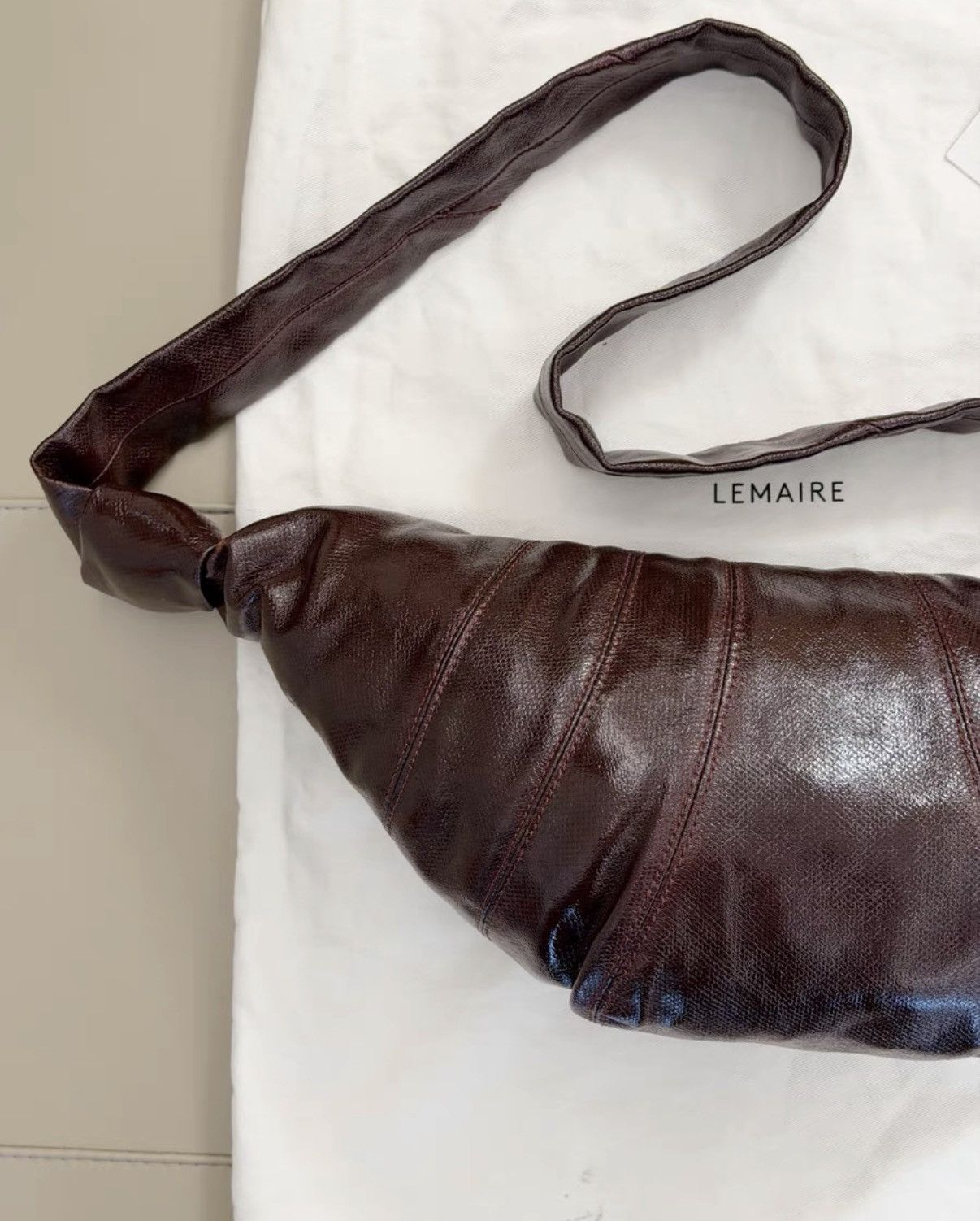 Lemaire Lemaire Croissant Bag KKKK9 Size ONE SIZE - 3 Thumbnail