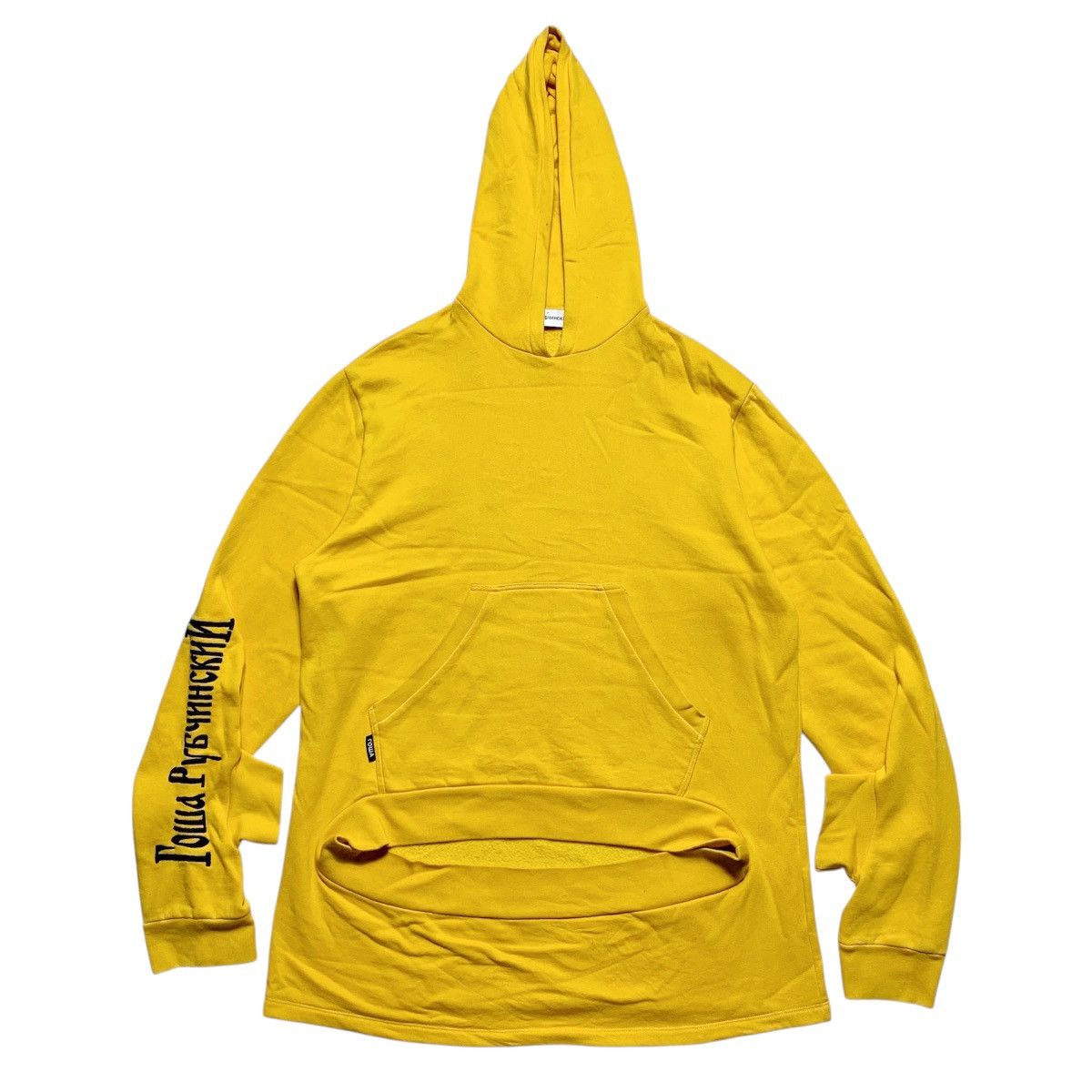 Y2k Gosha Rubchinsky Long Oversized Double Cuff Hoodie