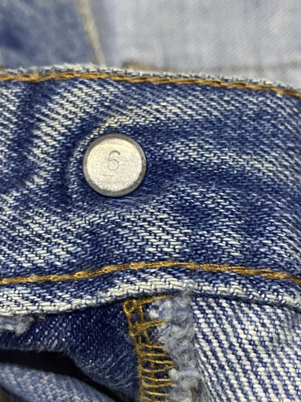 Levi's W34 Vintage Levis 501 70s Selvedge Rindem No6 ButtonFly Jean Size US 34 / EU 50 - 9 Thumbnail