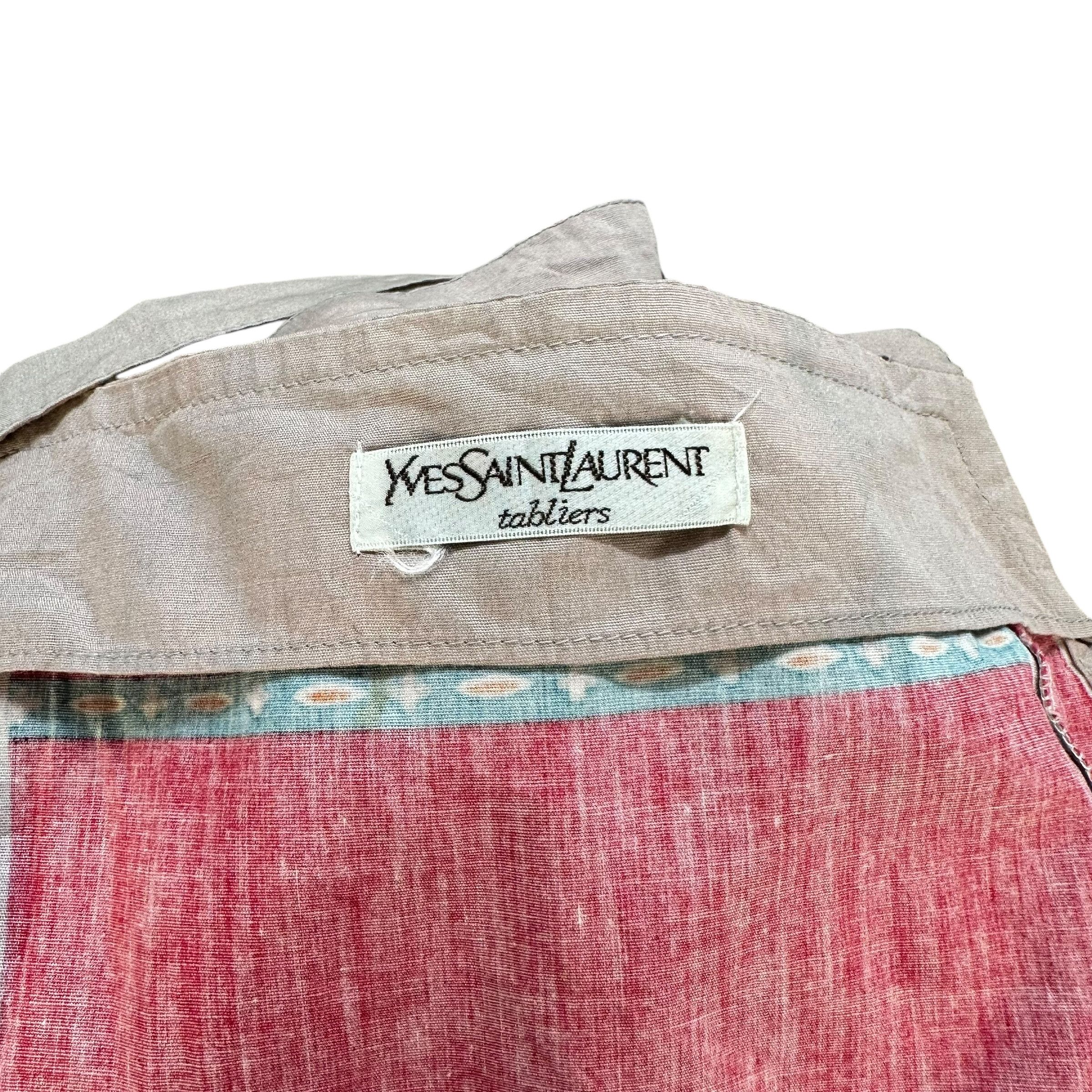 Yves Saint Laurent Yves Saint Laurent Tabliers Floral Graphics Apron #A52-1214 Size ONE SIZE - 8 Thumbnail