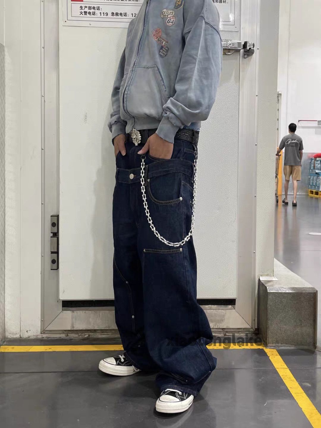Jean zx vintage wide Leg loose baggy hiphop carpenter jeans Size US 30 / EU 46 - 3 Thumbnail