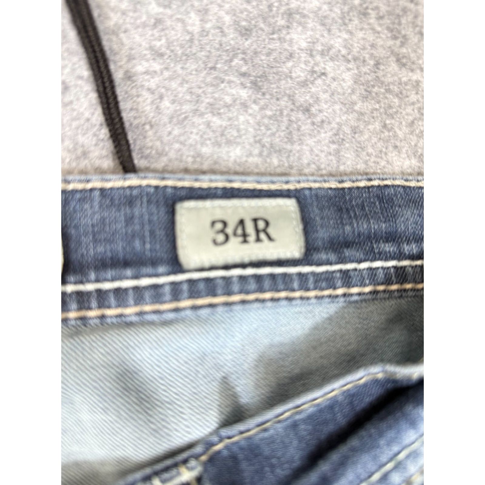 Vintage BKE Buckle Ryan Jeans Mens 34R Blue Denim Straight Leg Mid Wash Preppy Logo Pockets Size US 34 / EU 50 - 6 Thumbnail