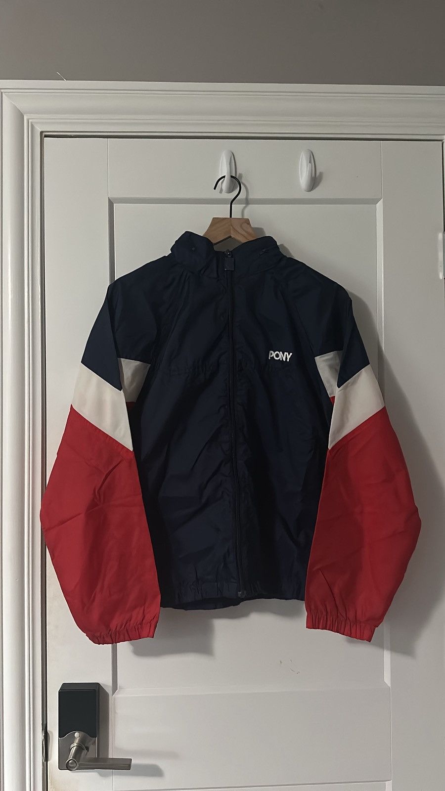 PONY × Vintage 80's USA Themed Pony Windbreaker Size US M / EU 48-50 / 2 - 1 Thumbnail