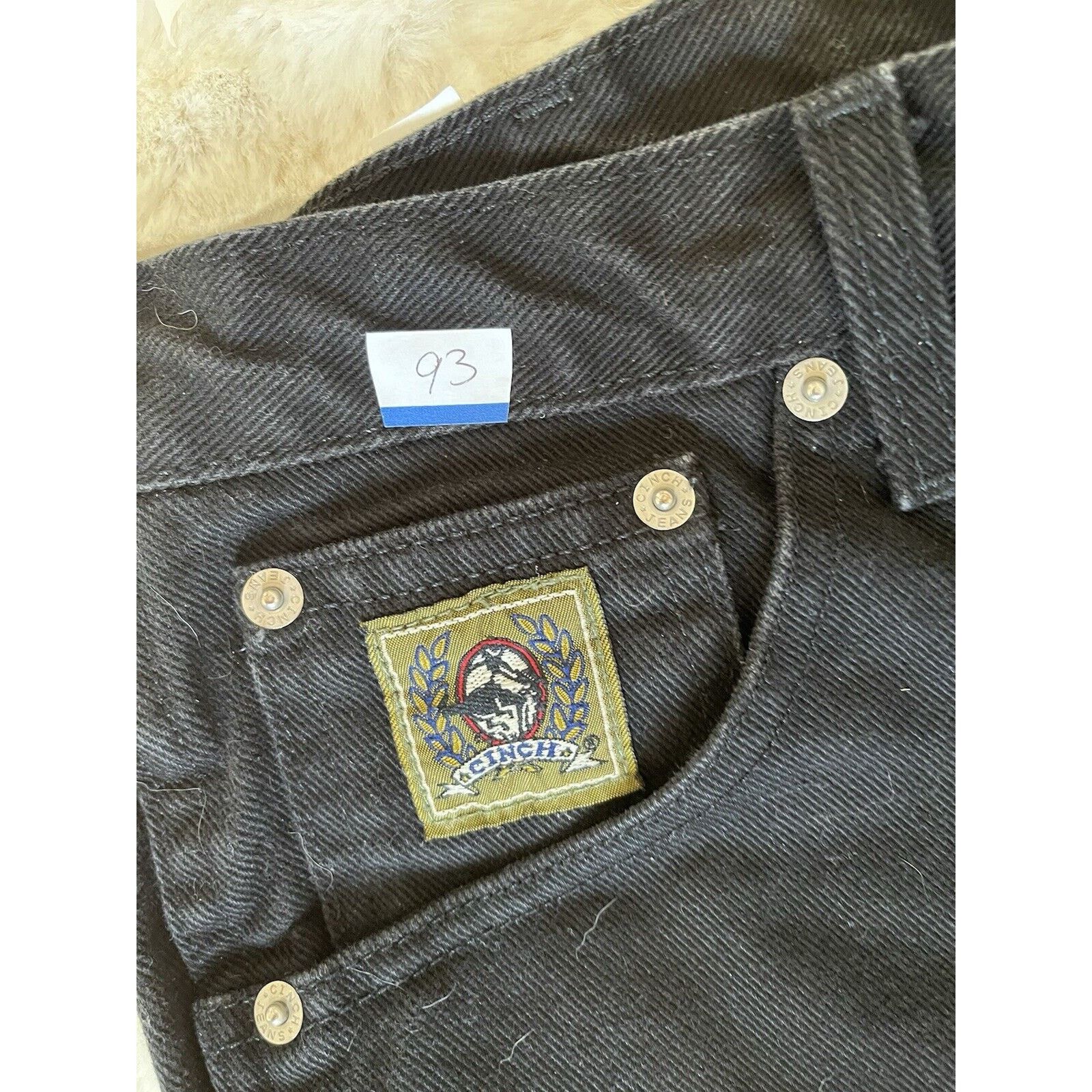 CINCH Cinch jeans Mens dark green Label Straight Leg Black 32x33 Size US 33 - 4 Thumbnail