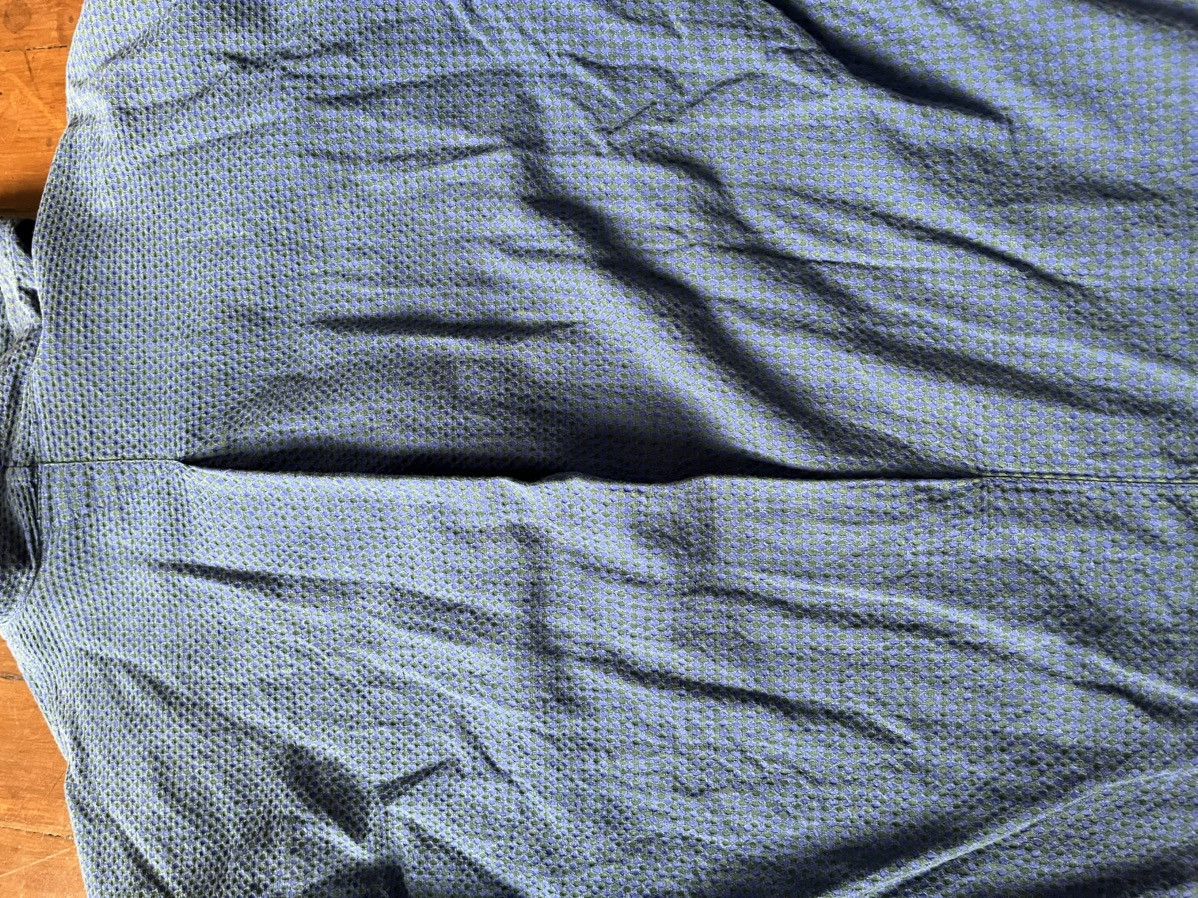 Issey Miyake Issey Miyake Seersucker Pattern Neck Shirt Size US S / EU 44-46 / 1 - 16 Thumbnail