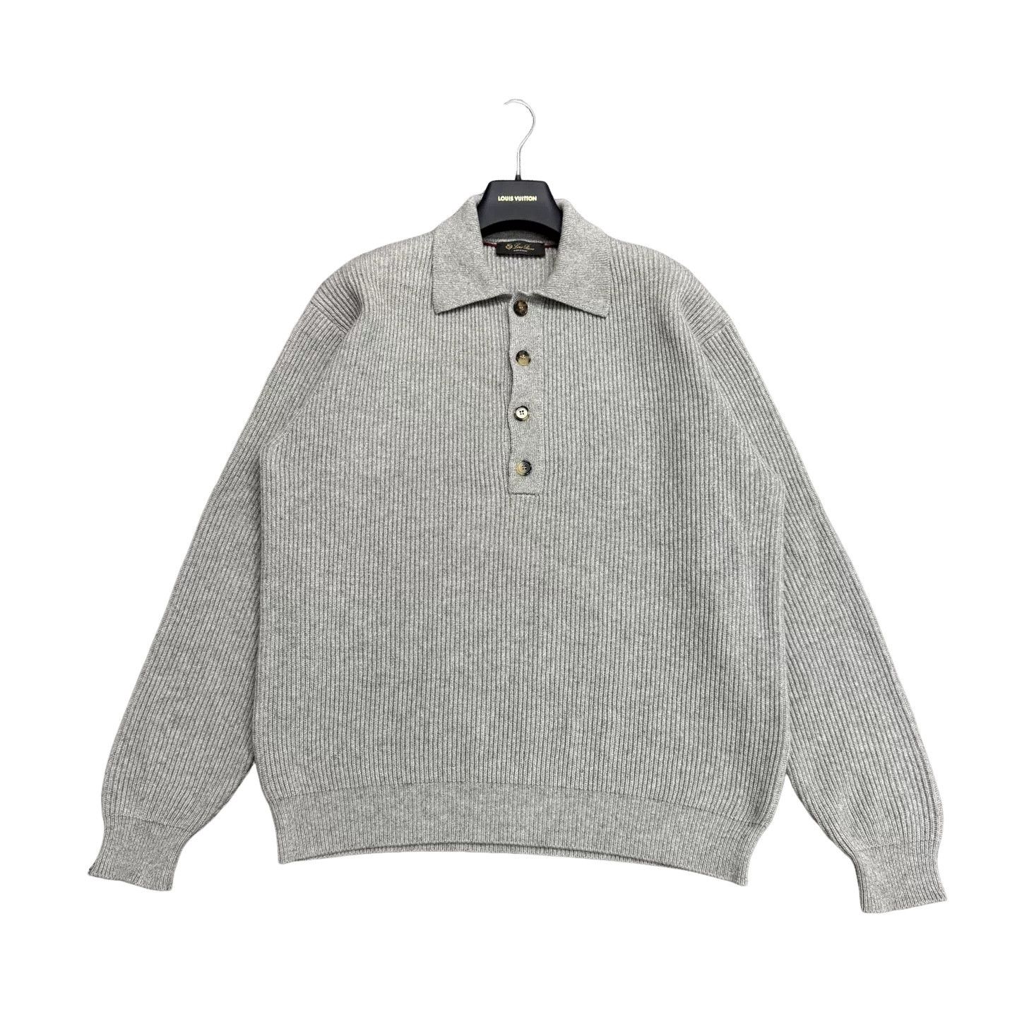 Loro Piana Loro Piana Cashmere Ribbed Polo Sweater 52 Size US L / EU 52-54 / 3 - 1 Thumbnail