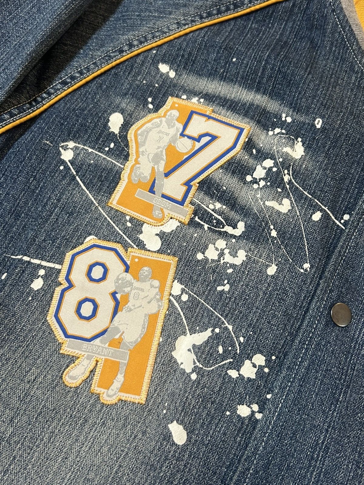 NBA NBA Los Angeles Lakers Denim Varsity Jacket (UNK) Archive Size US L / EU 52-54 / 3 - 6 Thumbnail