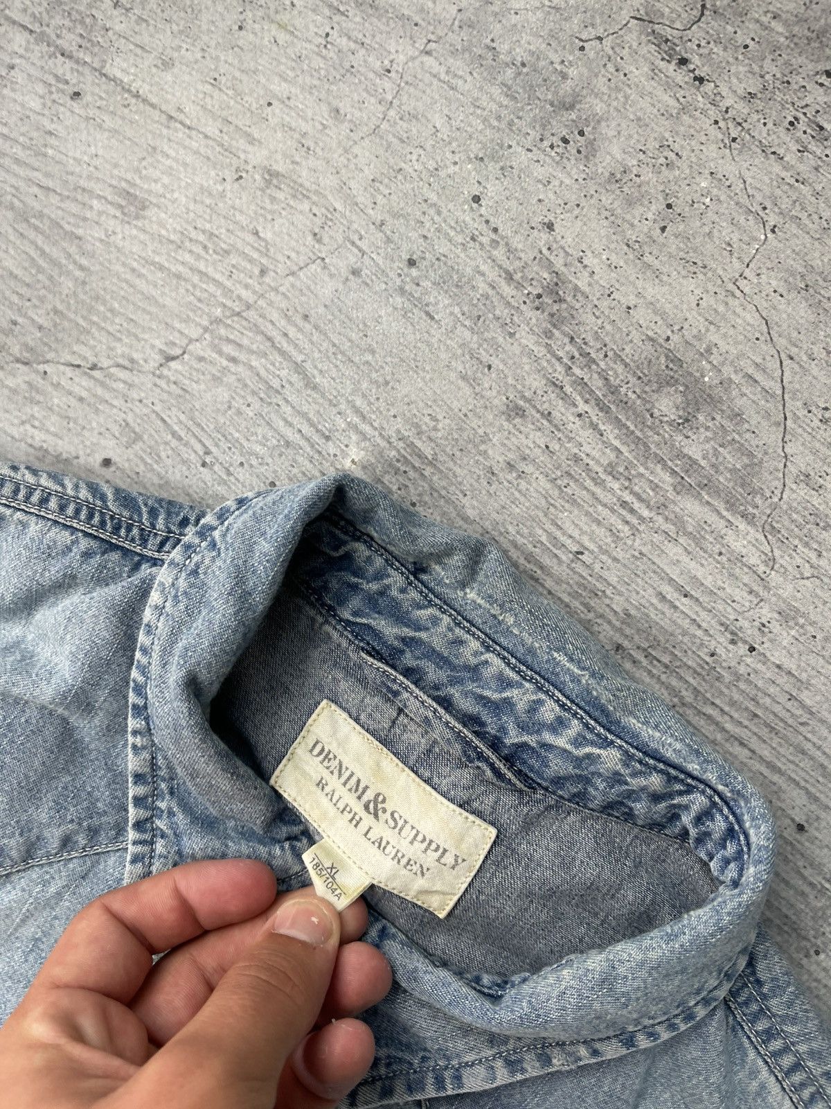 Denim & Supply Ralph Lauren Vintage Denim Supply by Ralph Lauren Distressed Jeans Shirt Size US XL / EU 56 / 4 - 7 Thumbnail