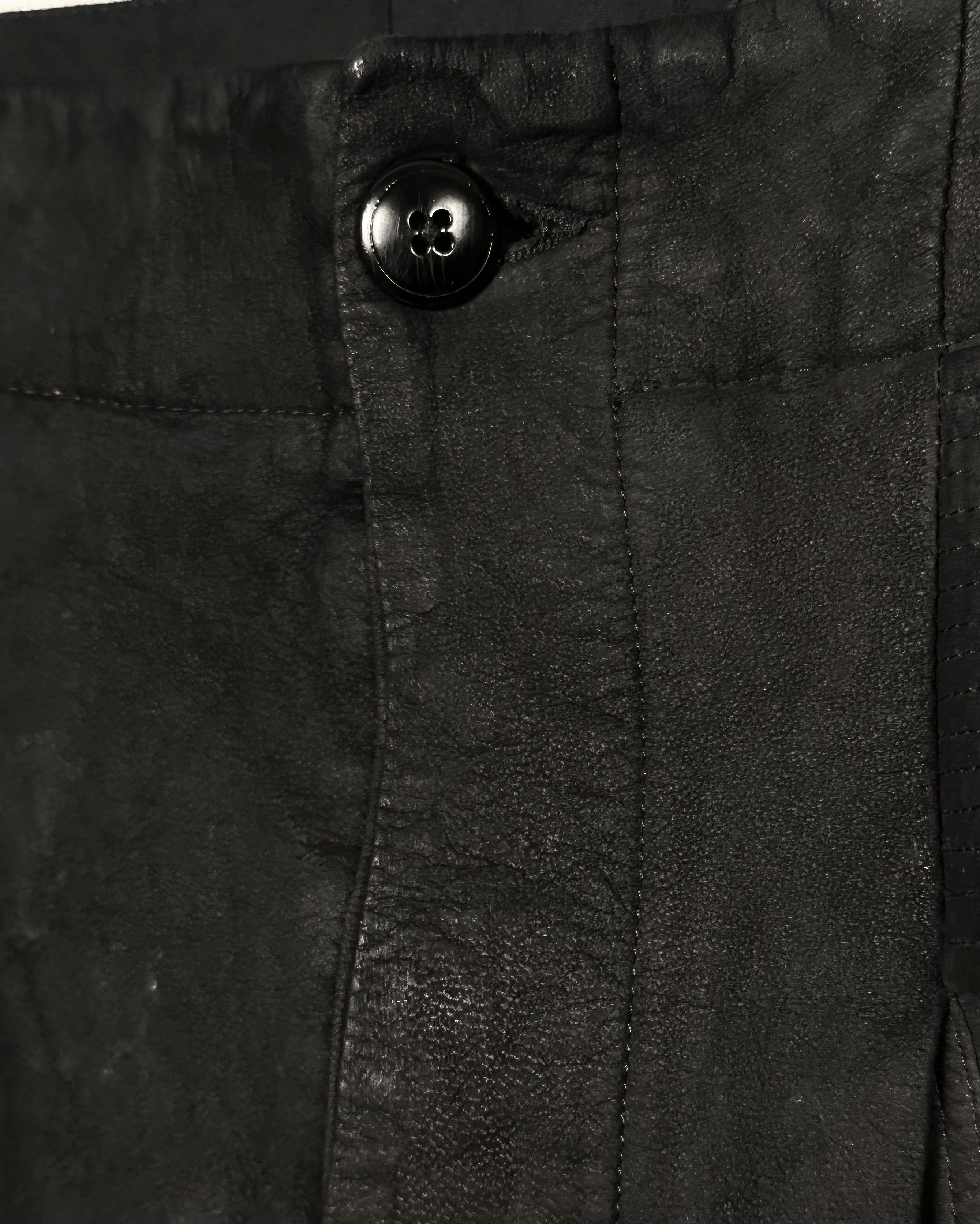 Rick Owens Rick Owens Suede Leather Creatch Cropped Pants Size US 28 / EU 44 - 6 Thumbnail