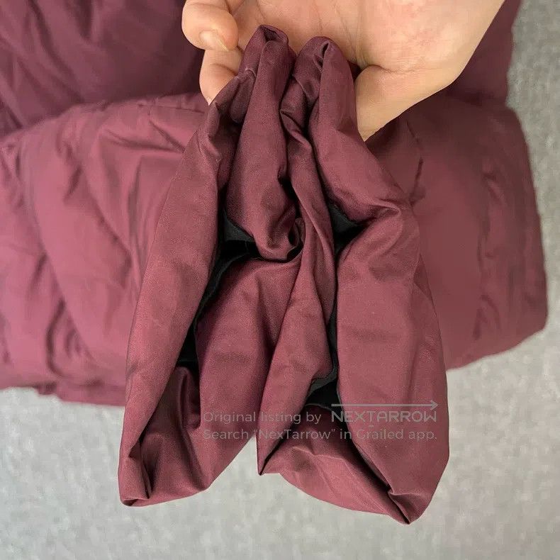 Balenciaga Balenciaga Burgundy Small Logo Puff Quilted Jacket Size US L / EU 52-54 / 3 - 4 Thumbnail