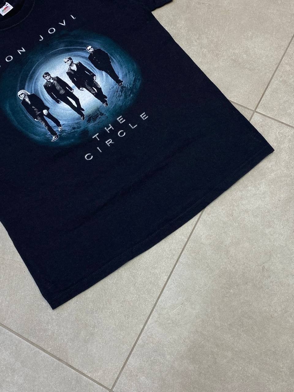 Bon Jovi Vintage Bon Jovi 2010 The Circle Europe Tour Promo T-Shirt Size US L / EU 52-54 / 3 - 4 Thumbnail