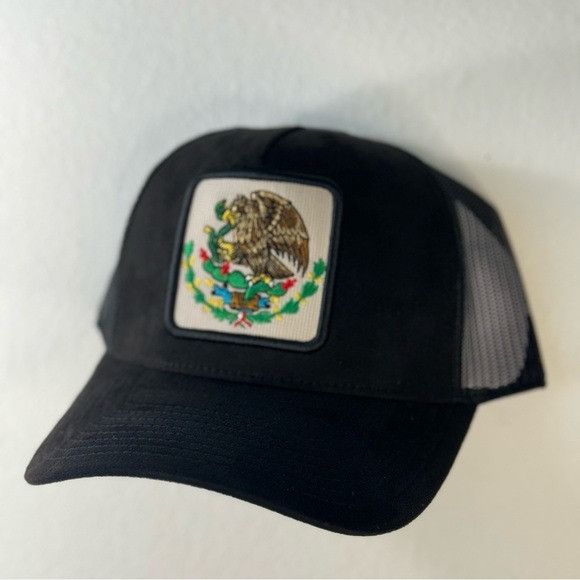 Designer NEW MEXICO SEAL BLACK SEUDE TRUCKER MESH CAP HAT Size ONE SIZE - 4 Thumbnail