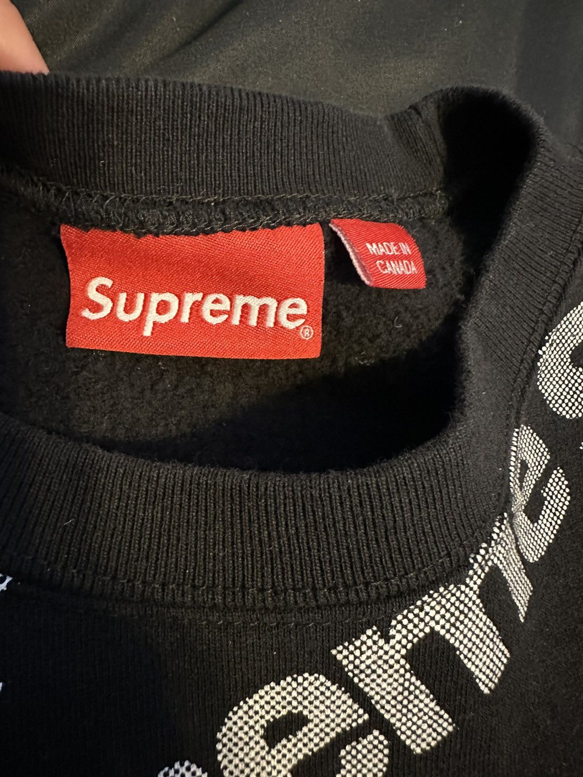 Supreme Supreme print over crewneck Size US M / EU 48-50 / 2 - 3 Thumbnail